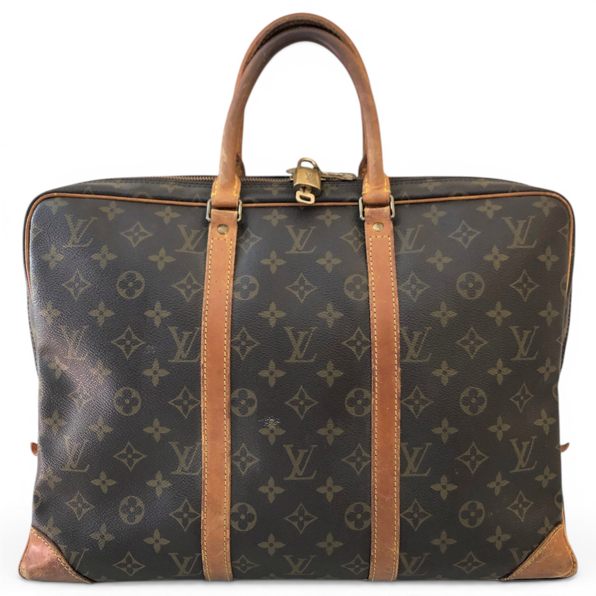 Porte Documents Voyage leather handbag