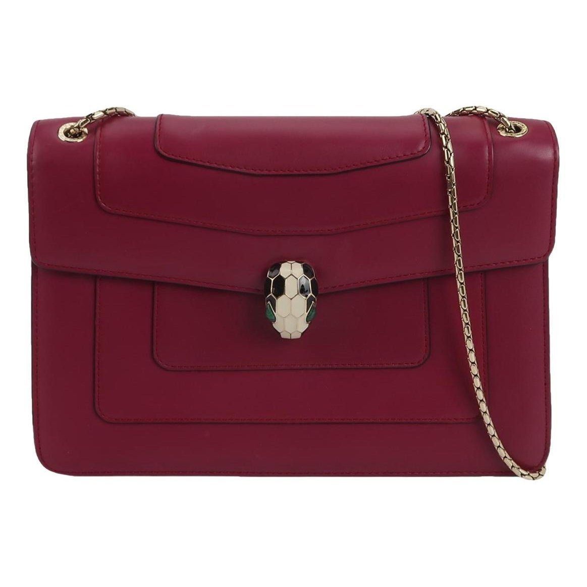 Serpenti leather handbag