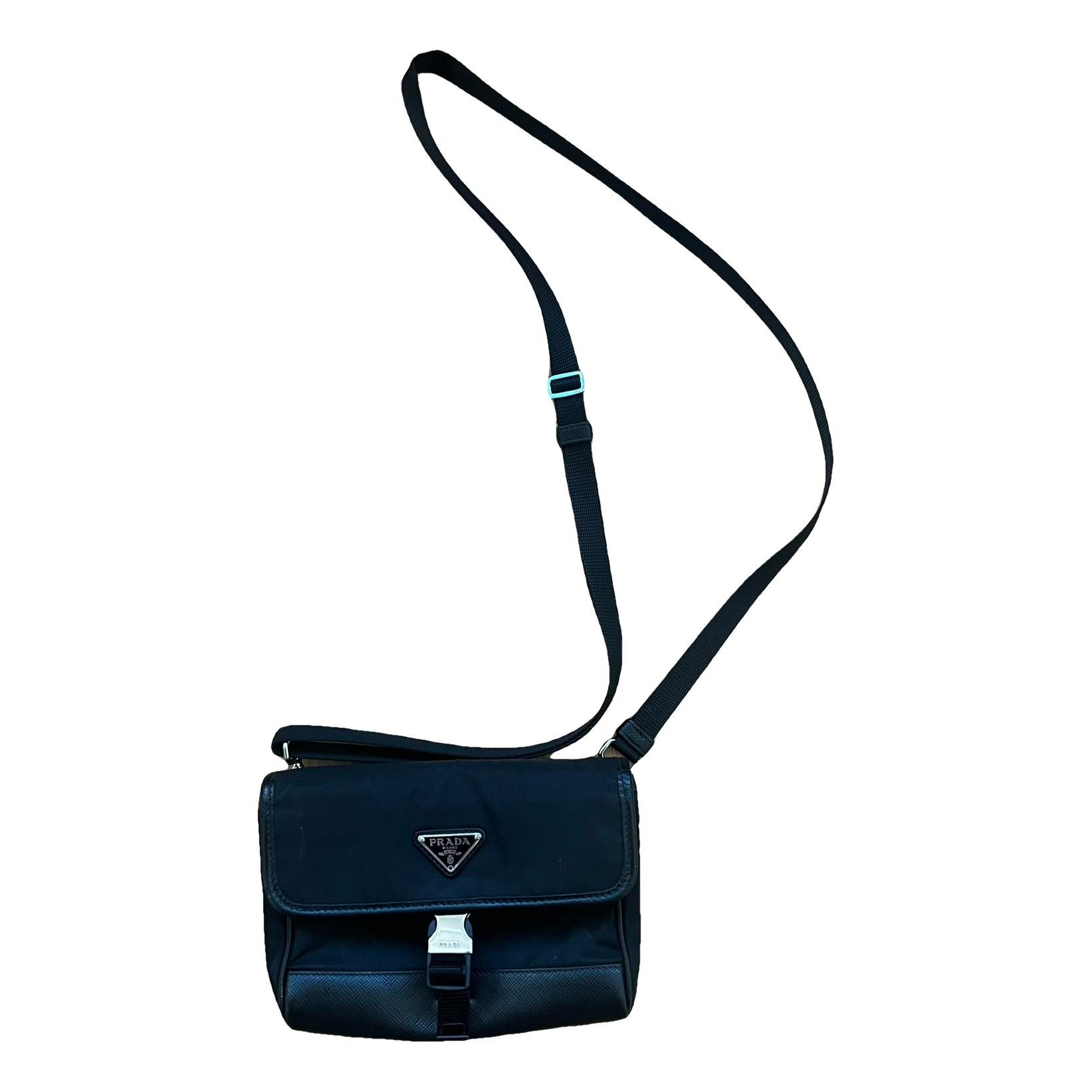 Re-Nylon vinyl crossbody bag