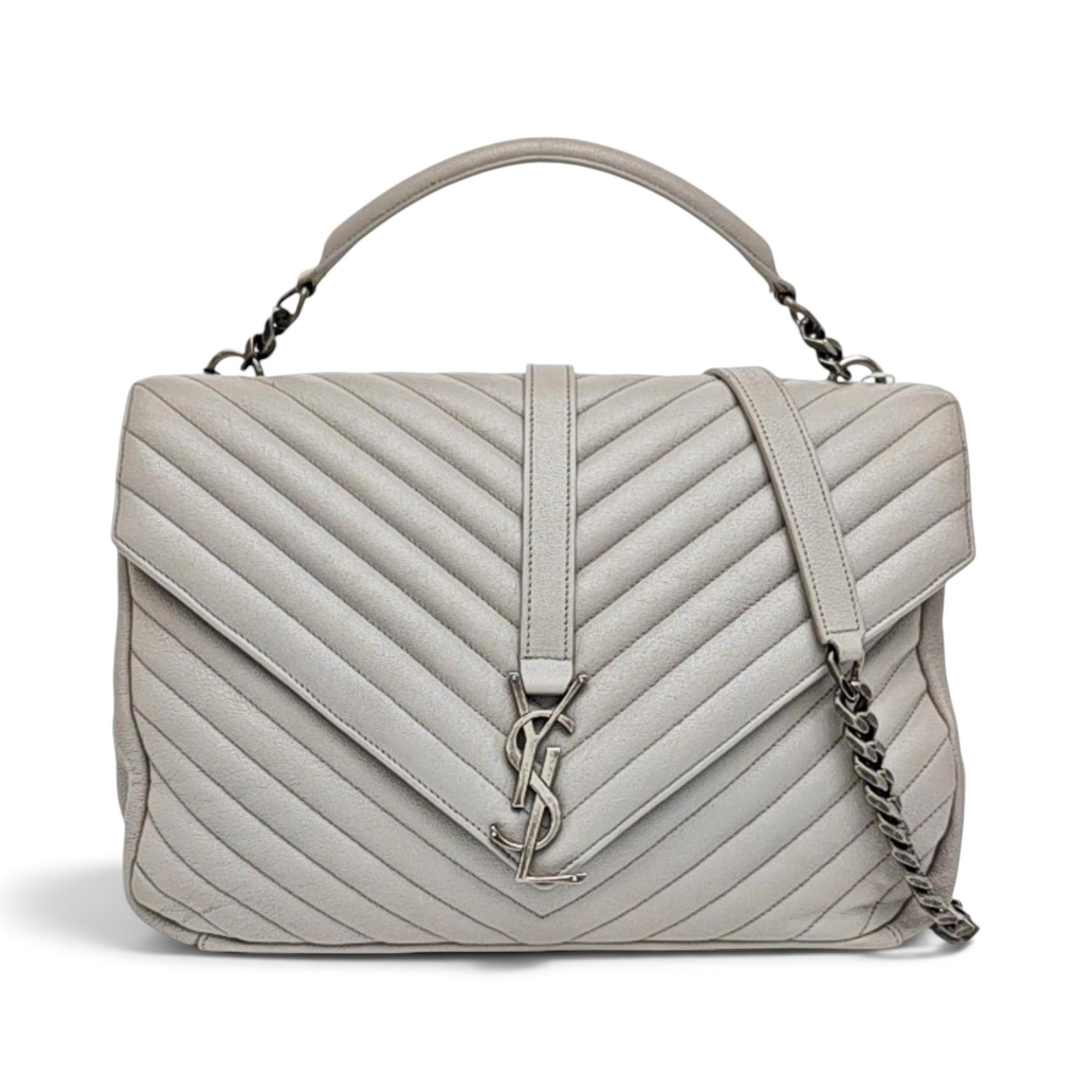 Collége monogramme leather handbag
