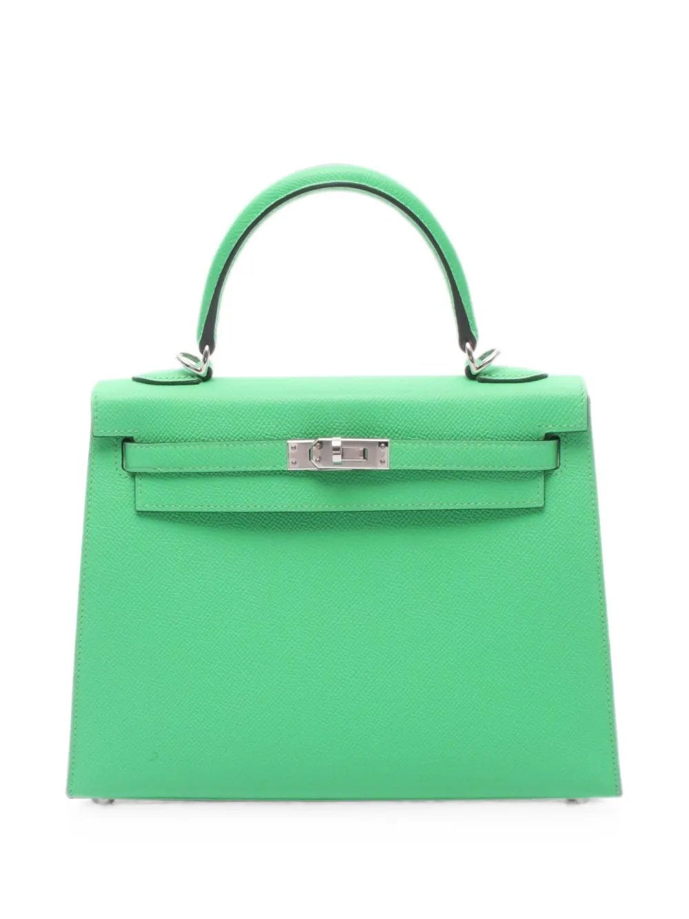 Hermes 2023 25 Kelly leather tote bag