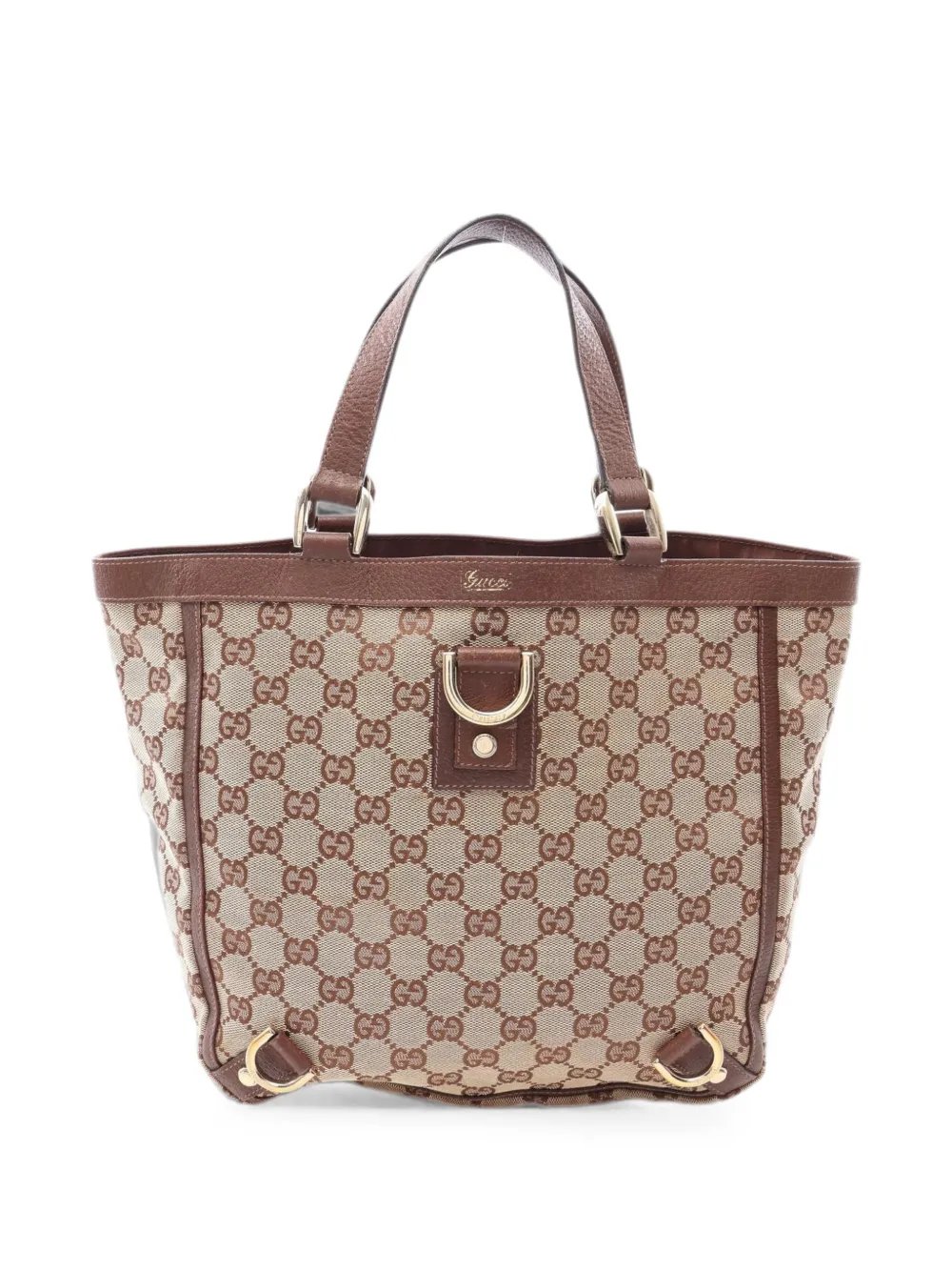 2000s Abby GG canvas tote bag