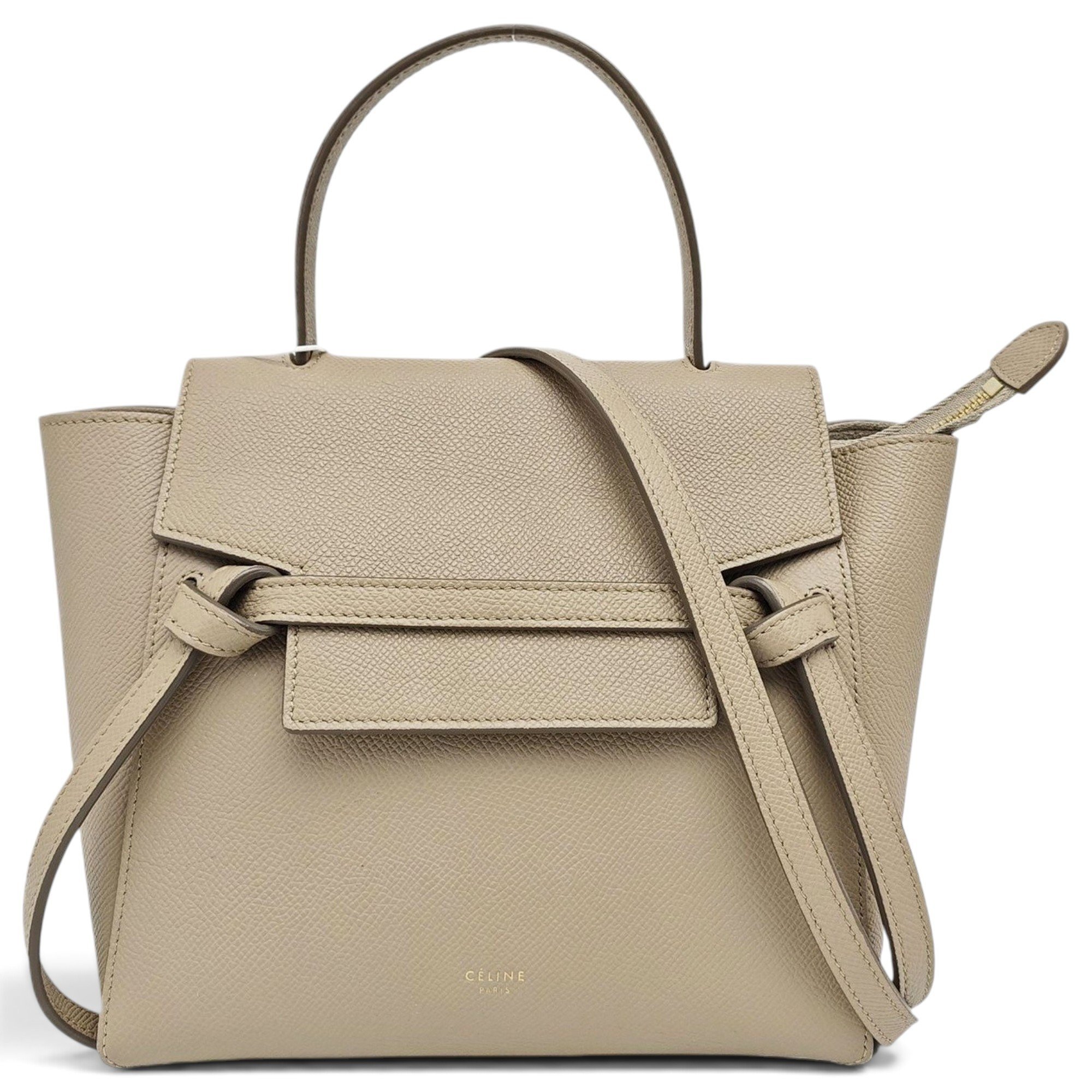 Belt leather handbag