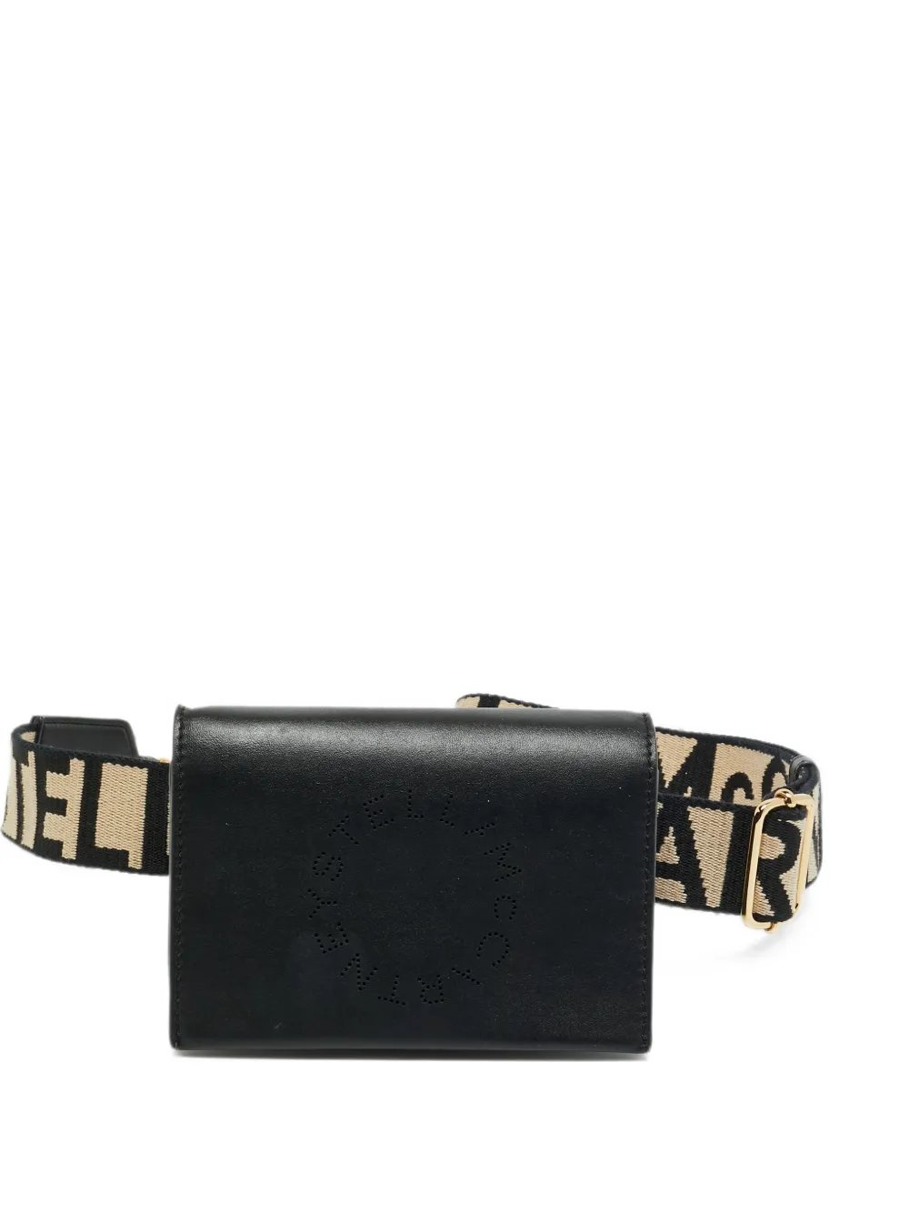 perforated logo belt bag