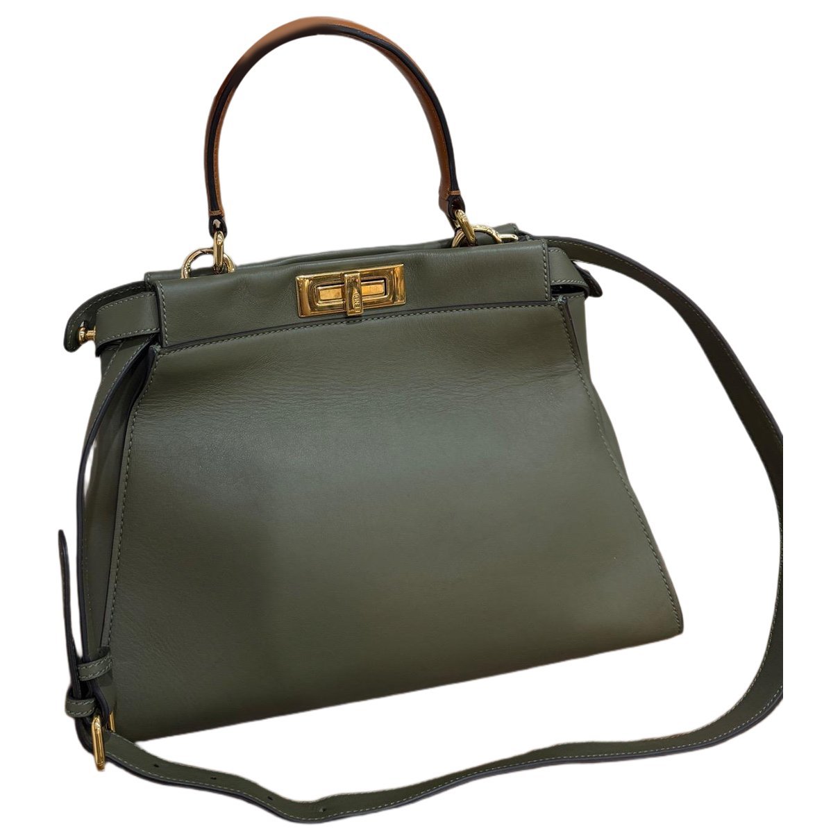 Peekaboo leather handbag