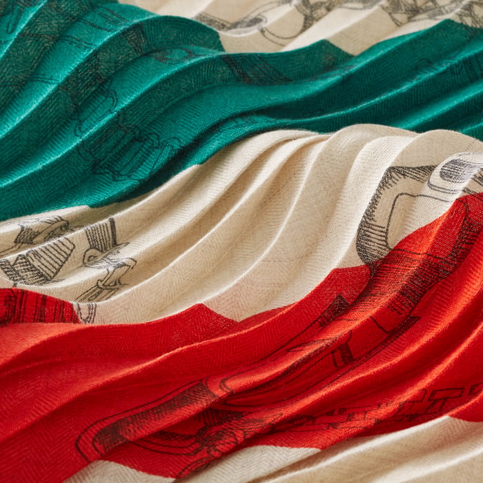 Chevaux Dechaines Pleated Shawl 140
