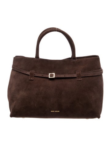 Manu Atelier Suede Top Handle Bag w/ Tags