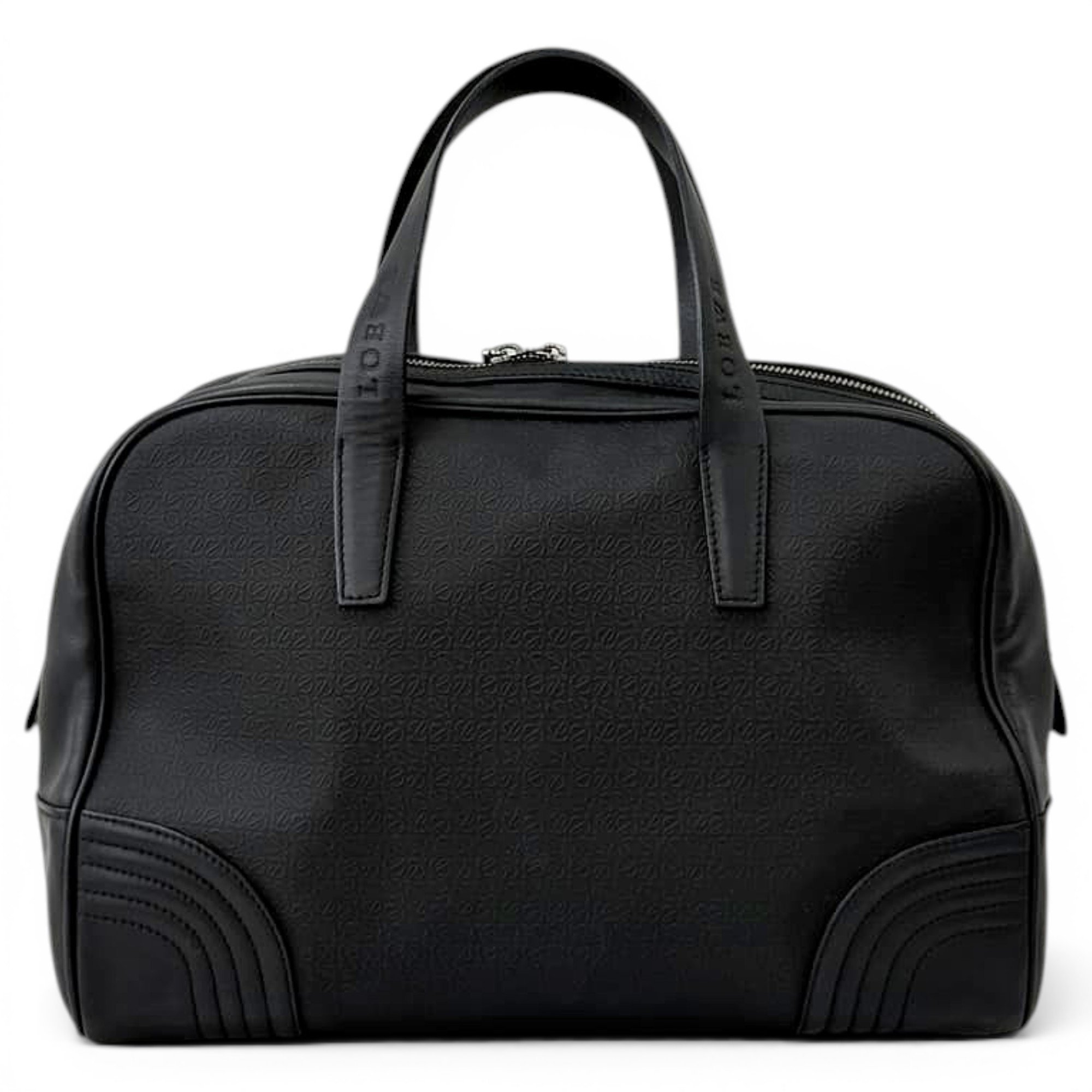Leather bowling bag