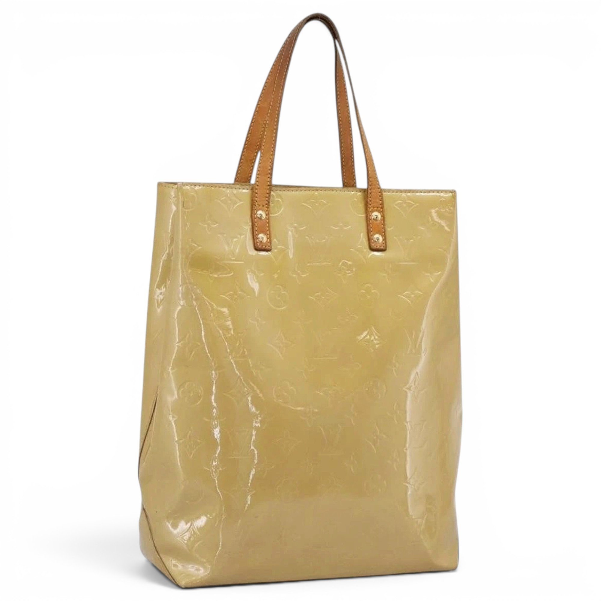 Patent leather handbag