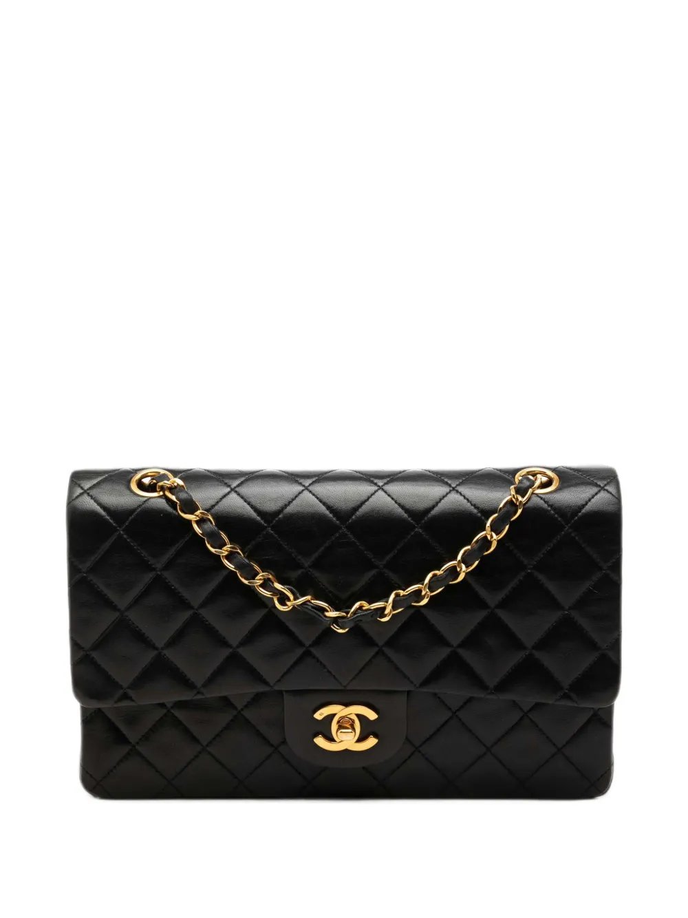 Chanel 1991-1994 Medium Classic Lambskin Double Flap shoulder bag