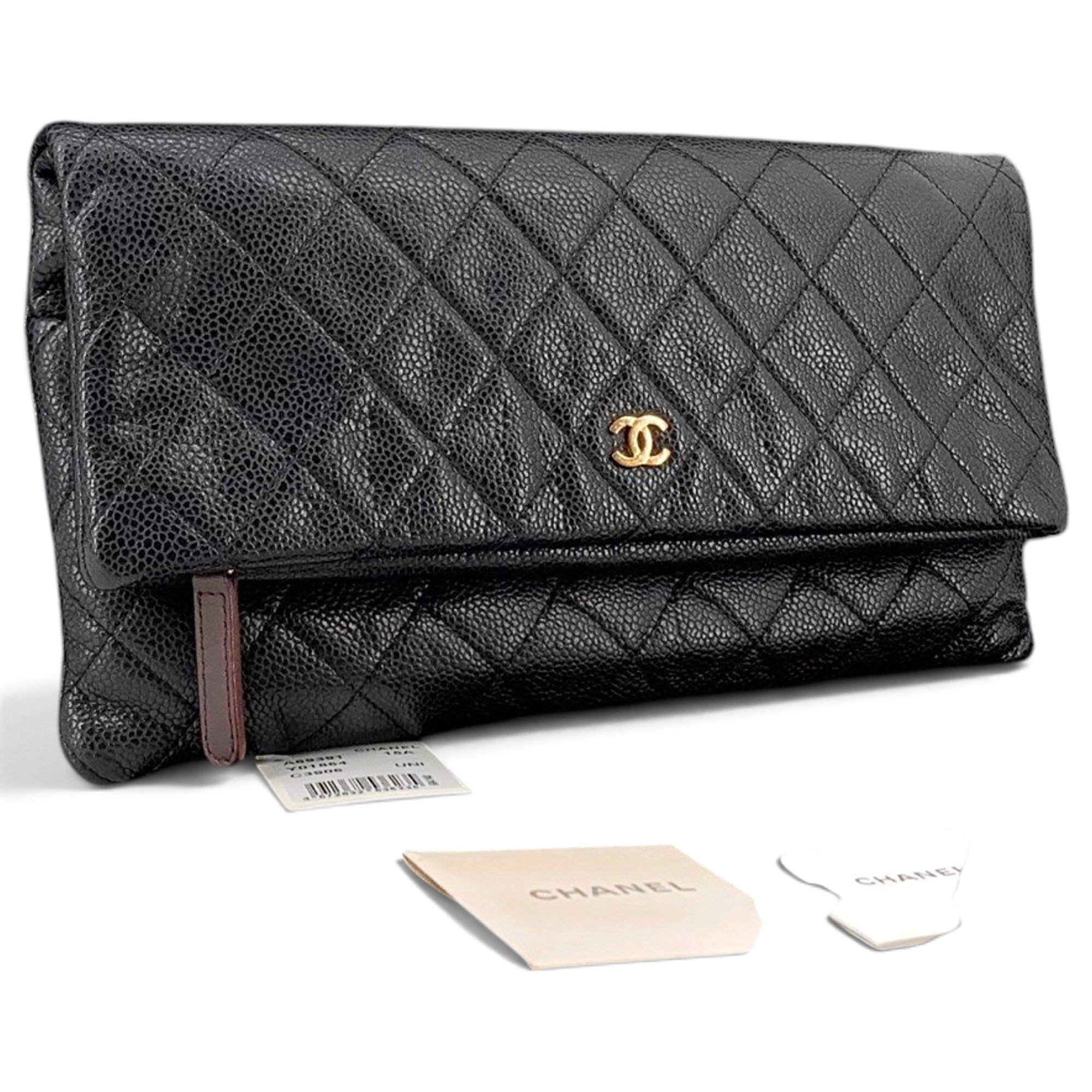 Leather clutch bag