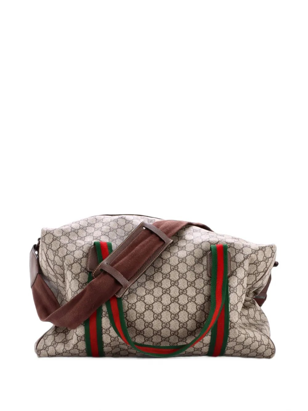 Web Convertible Duffle Bag GG Coated Canvas Medium travel bag