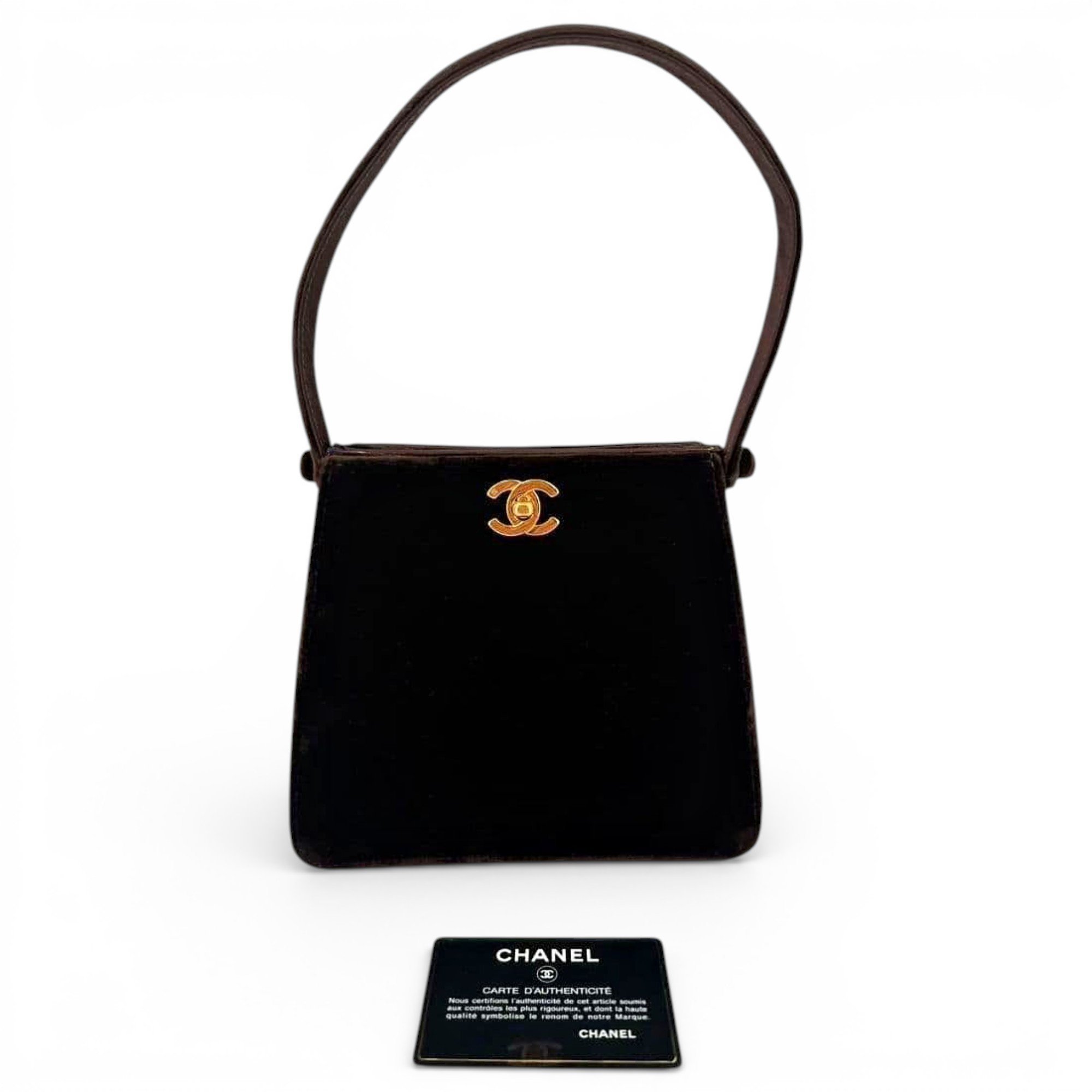 Velvet handbag