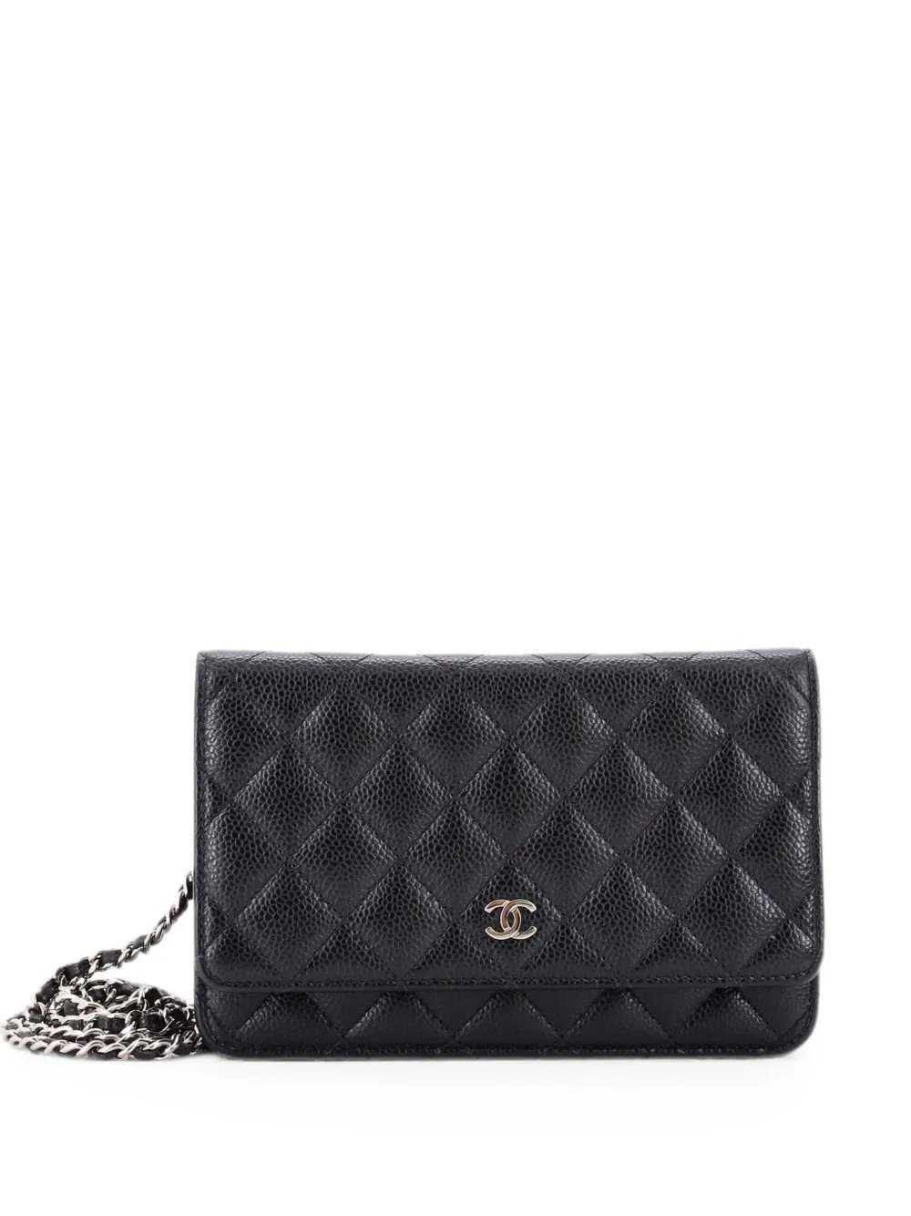 Wallet on Chain Quilted Caviar crossbody bag