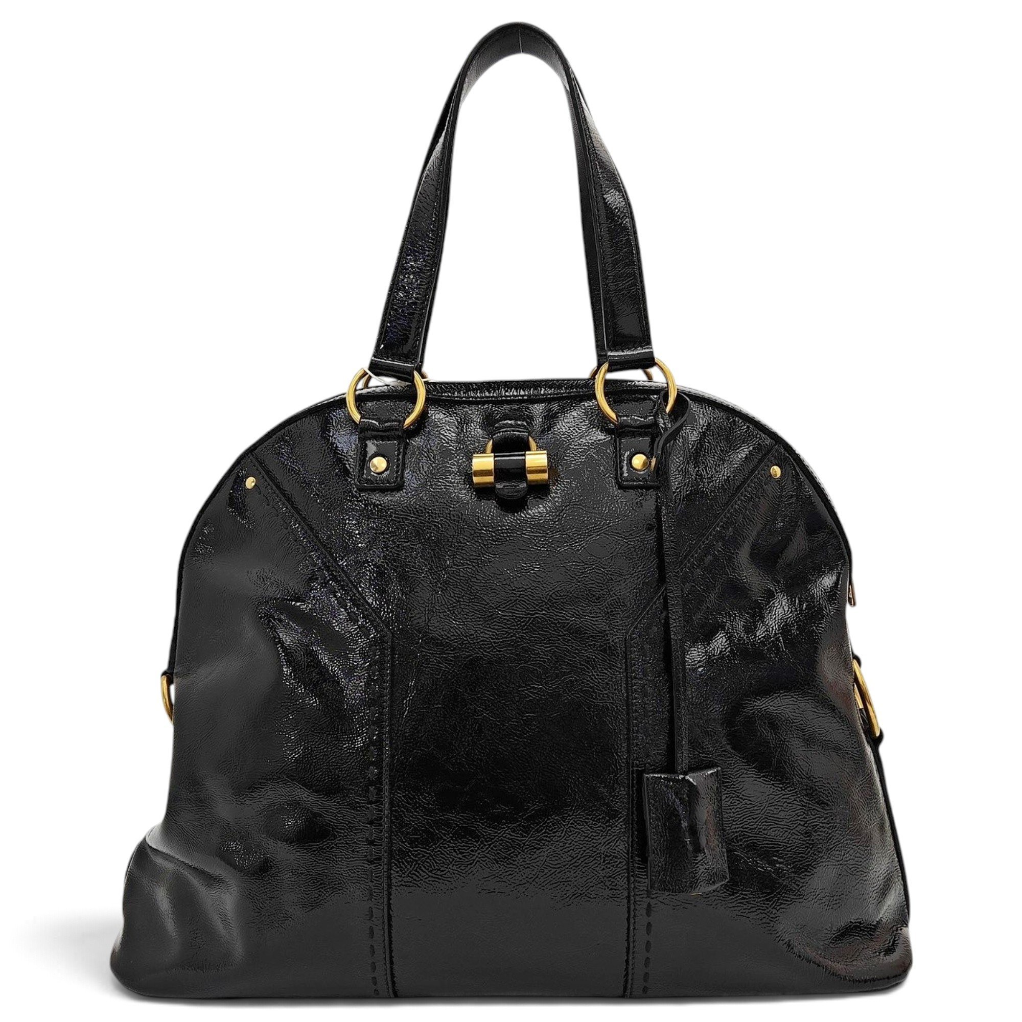 Muse II patent leather handbag