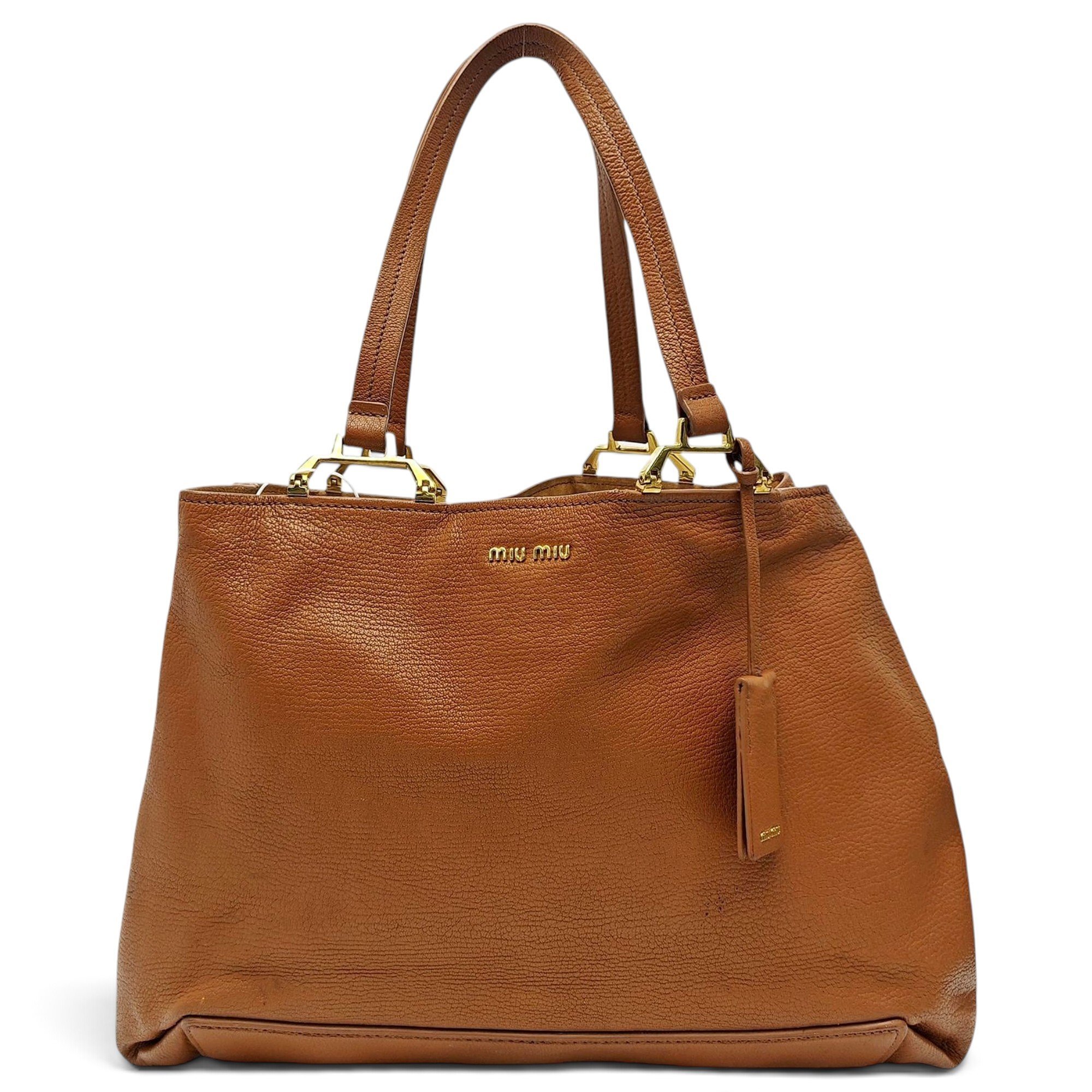 Leather tote