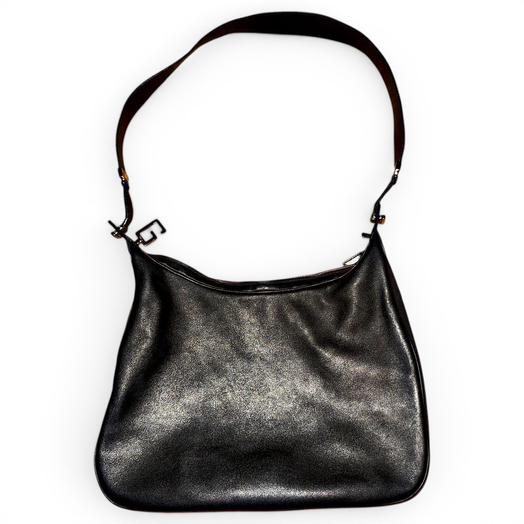 Attache leather handbag