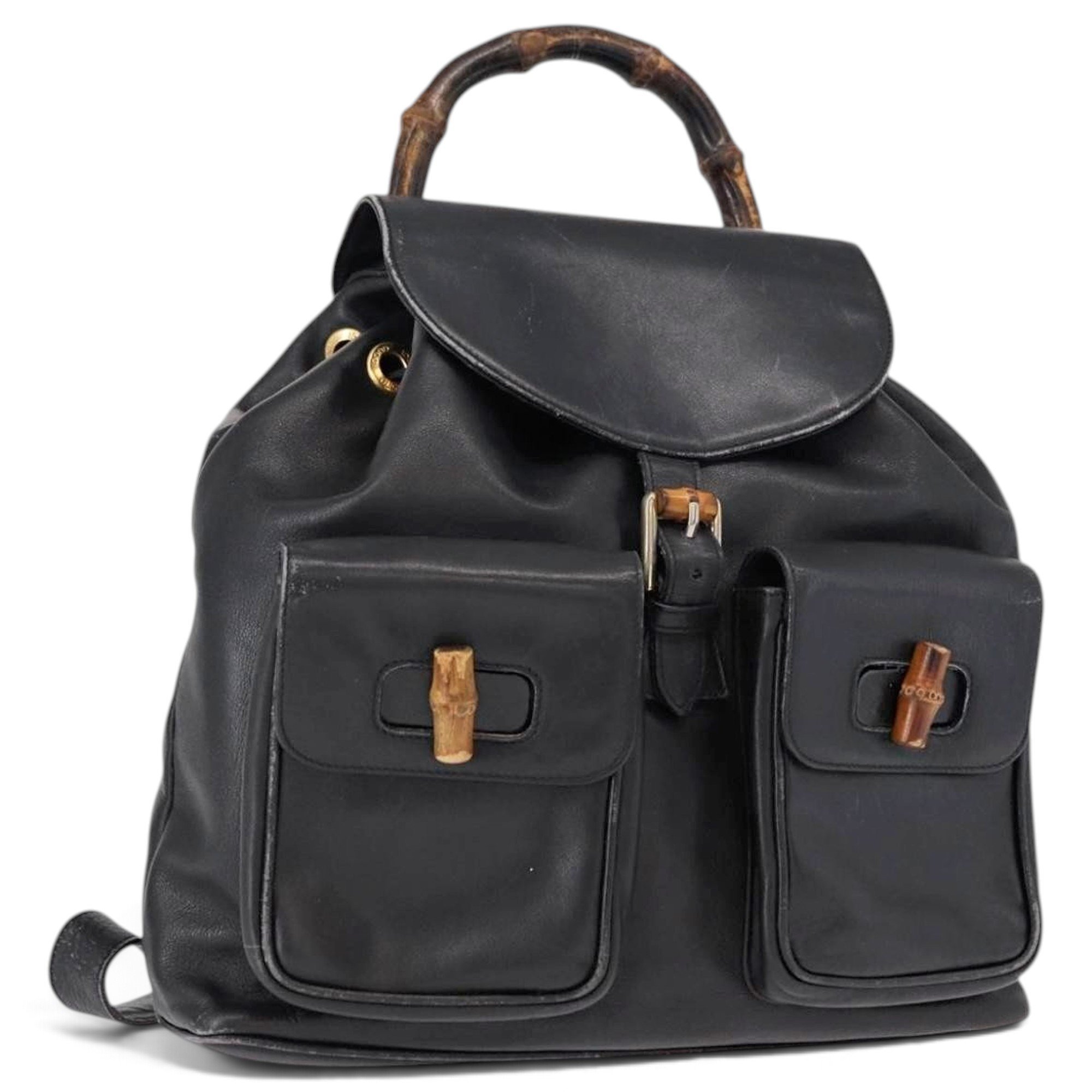 Leather backpack