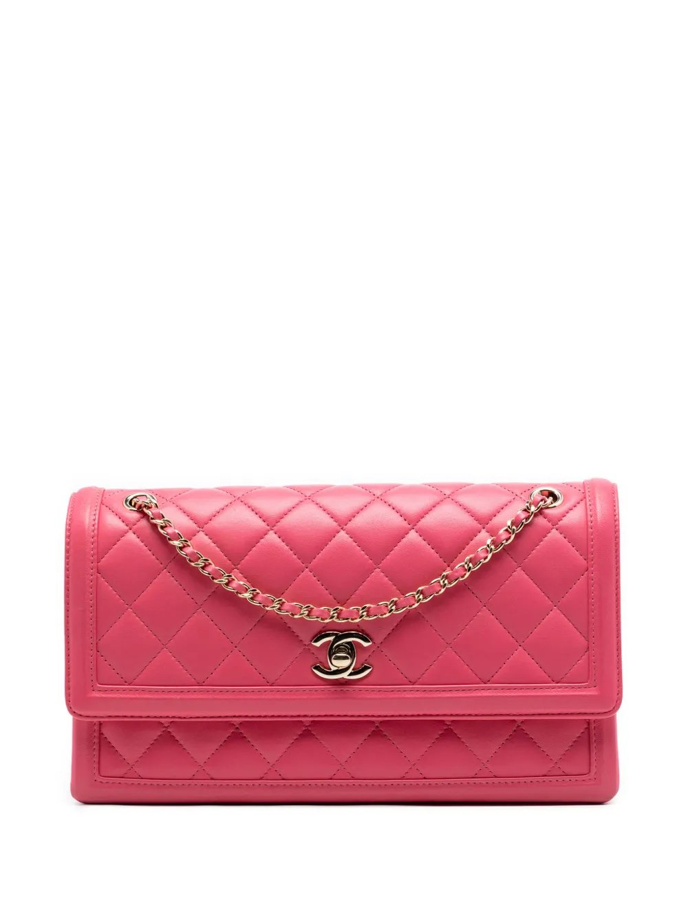 2016-2017 Medium Quilted Lambskin 3 Compartment Flap shoulder bag