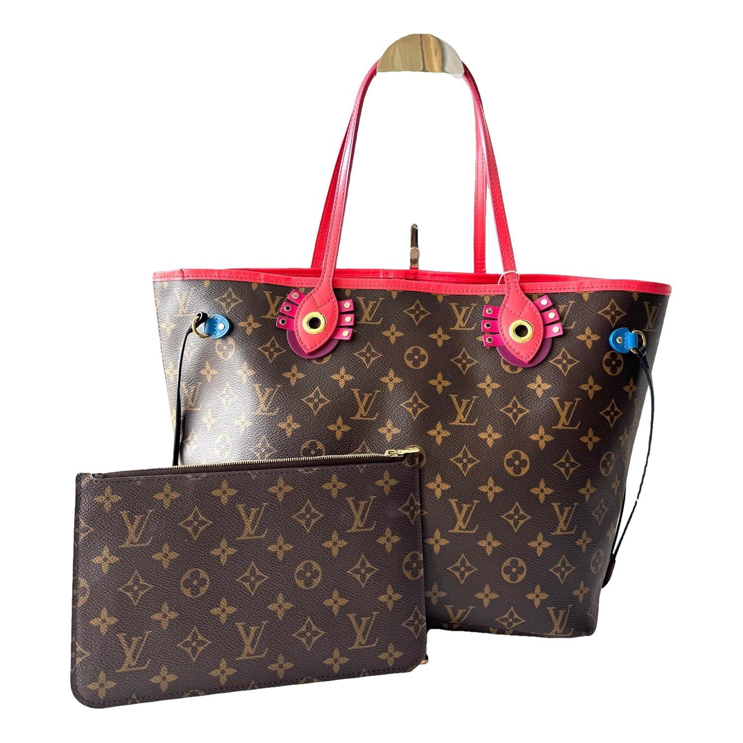 Louis Vuitton Neverfull leather handbag