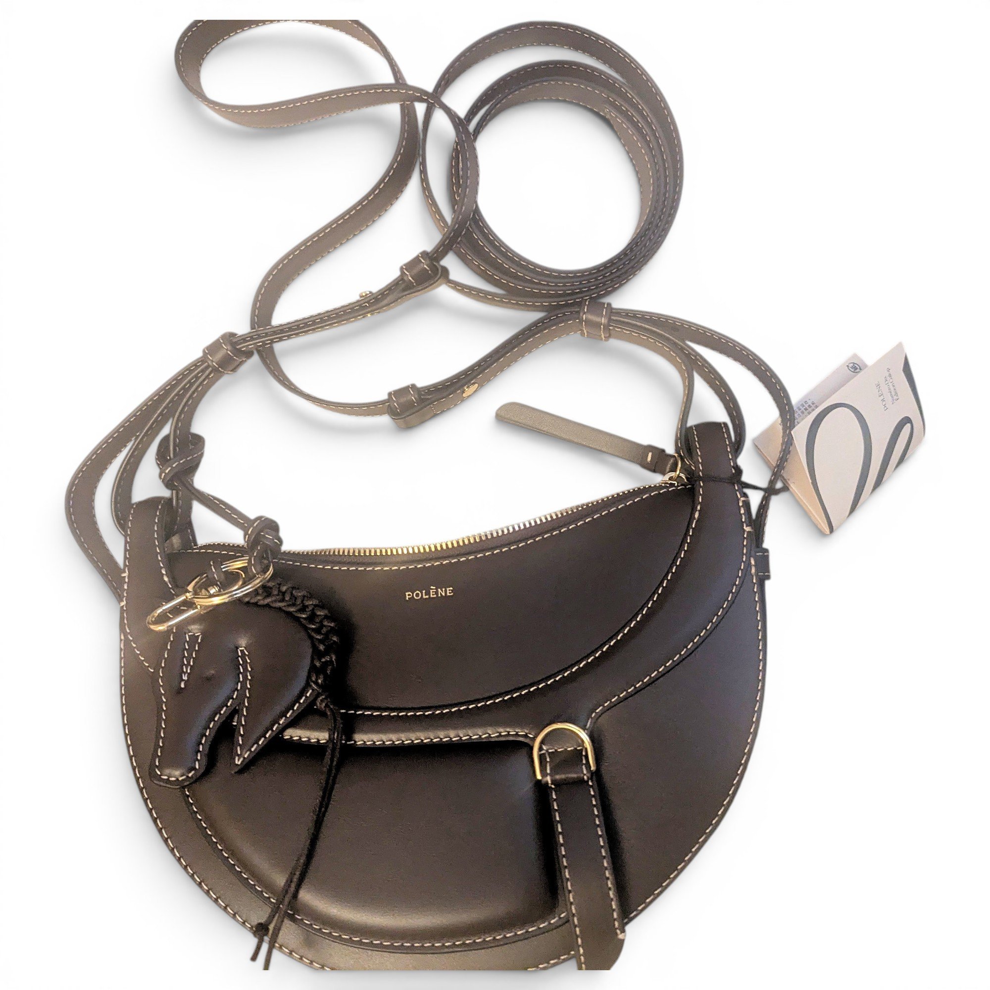 Polene Numéro Dix leather handbag
