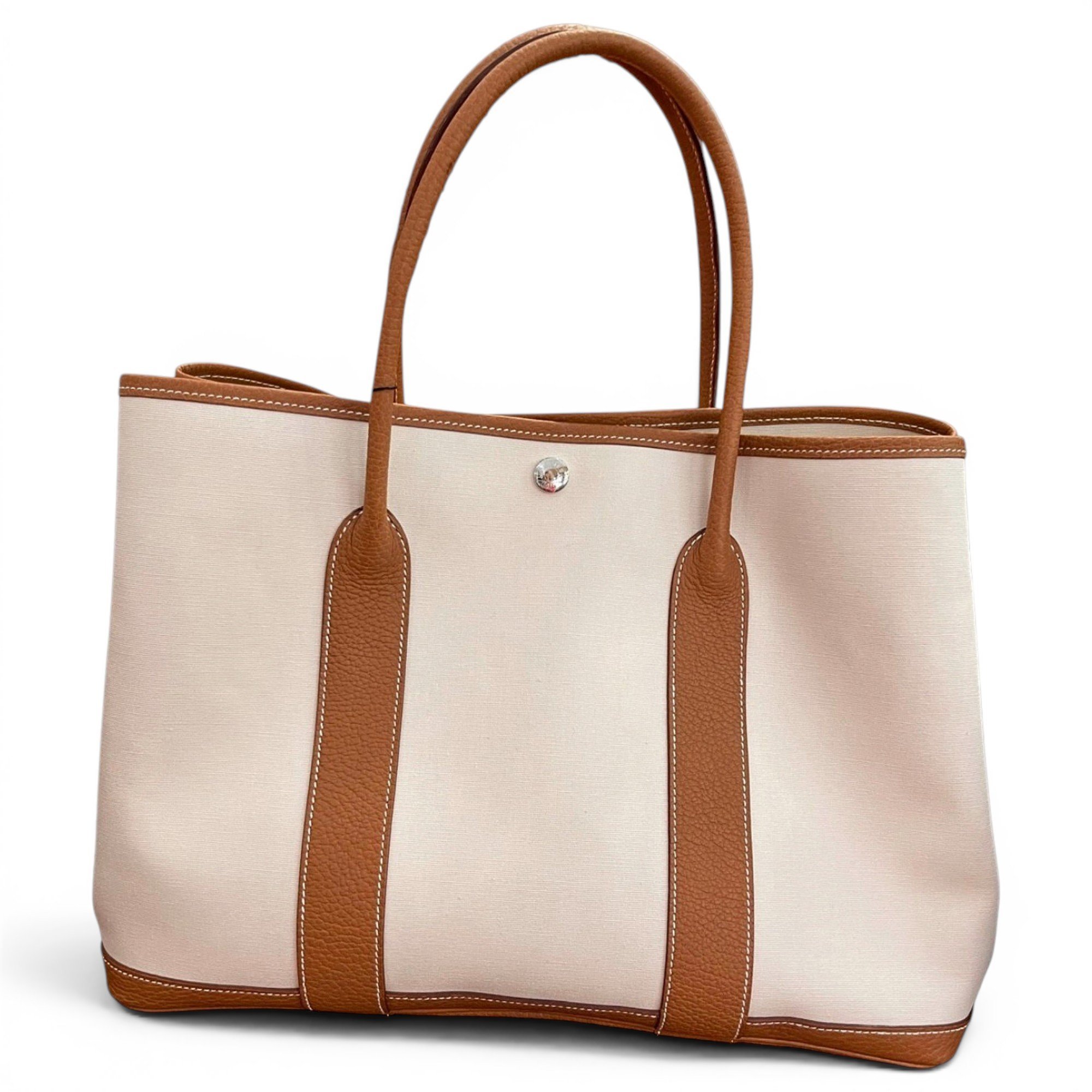 Hermes Garden Party Handbag Beige