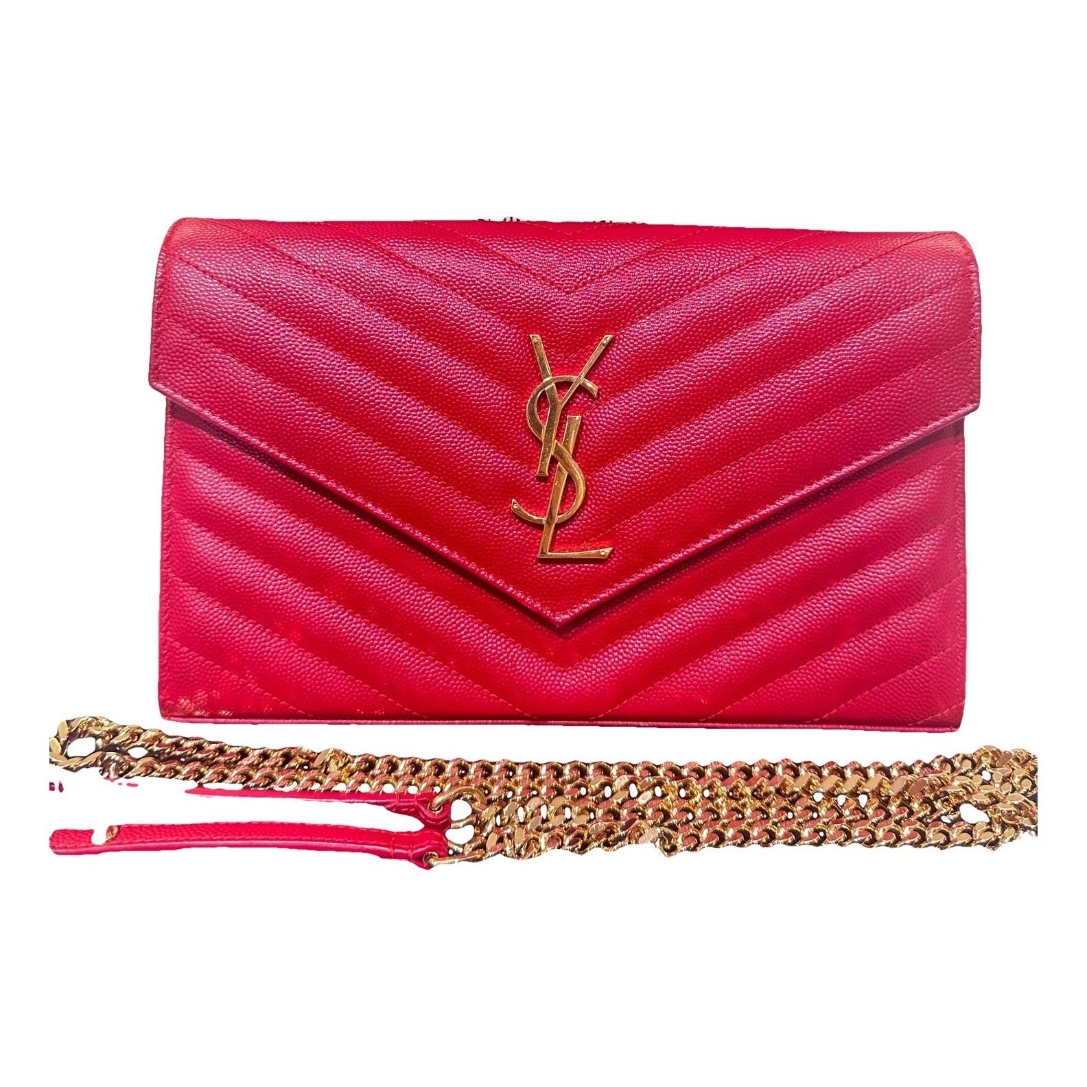 Portefeuille enveloppe leather handbag