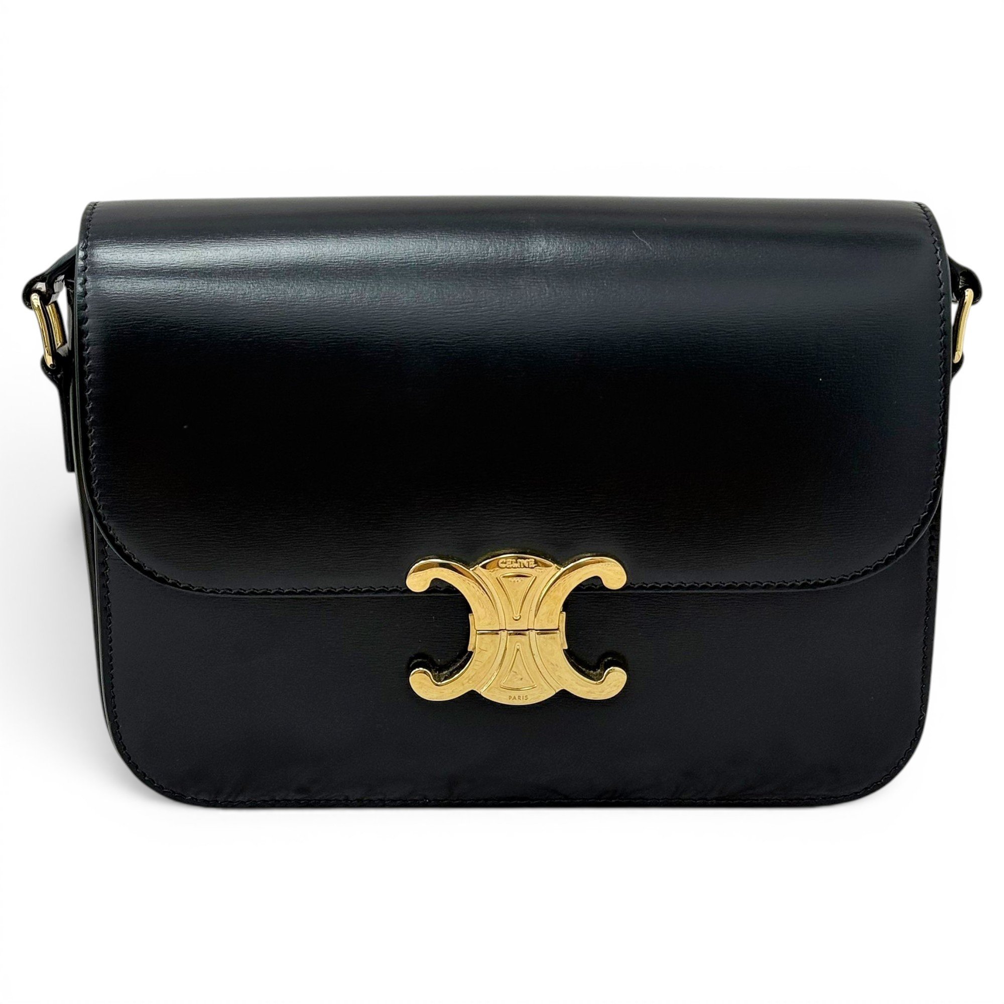 Triomphe leather handbag