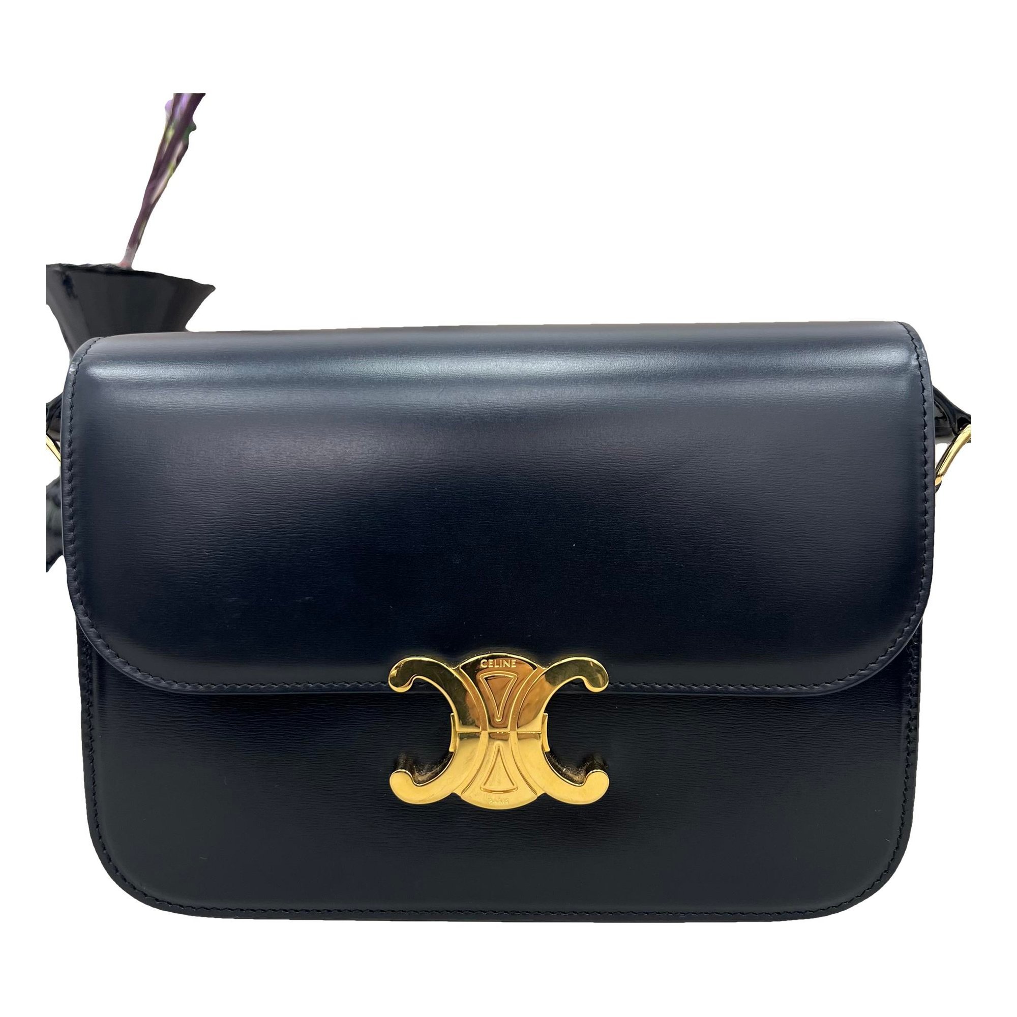 Triomphe leather handbag