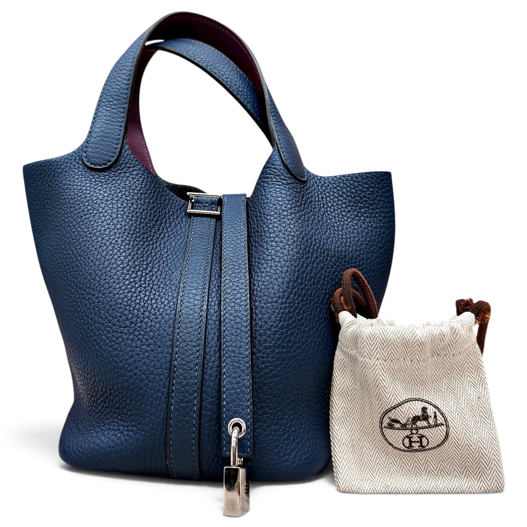 Picotin leather handbag