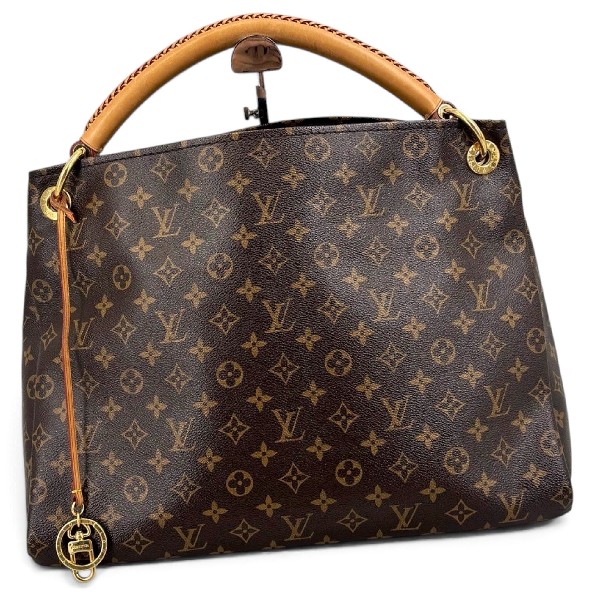Artsy leather handbag