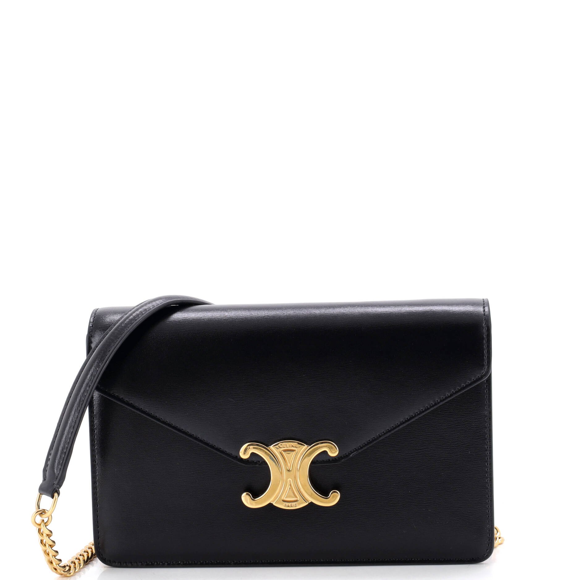 Margo Triomphe Wallet on Chain Leather