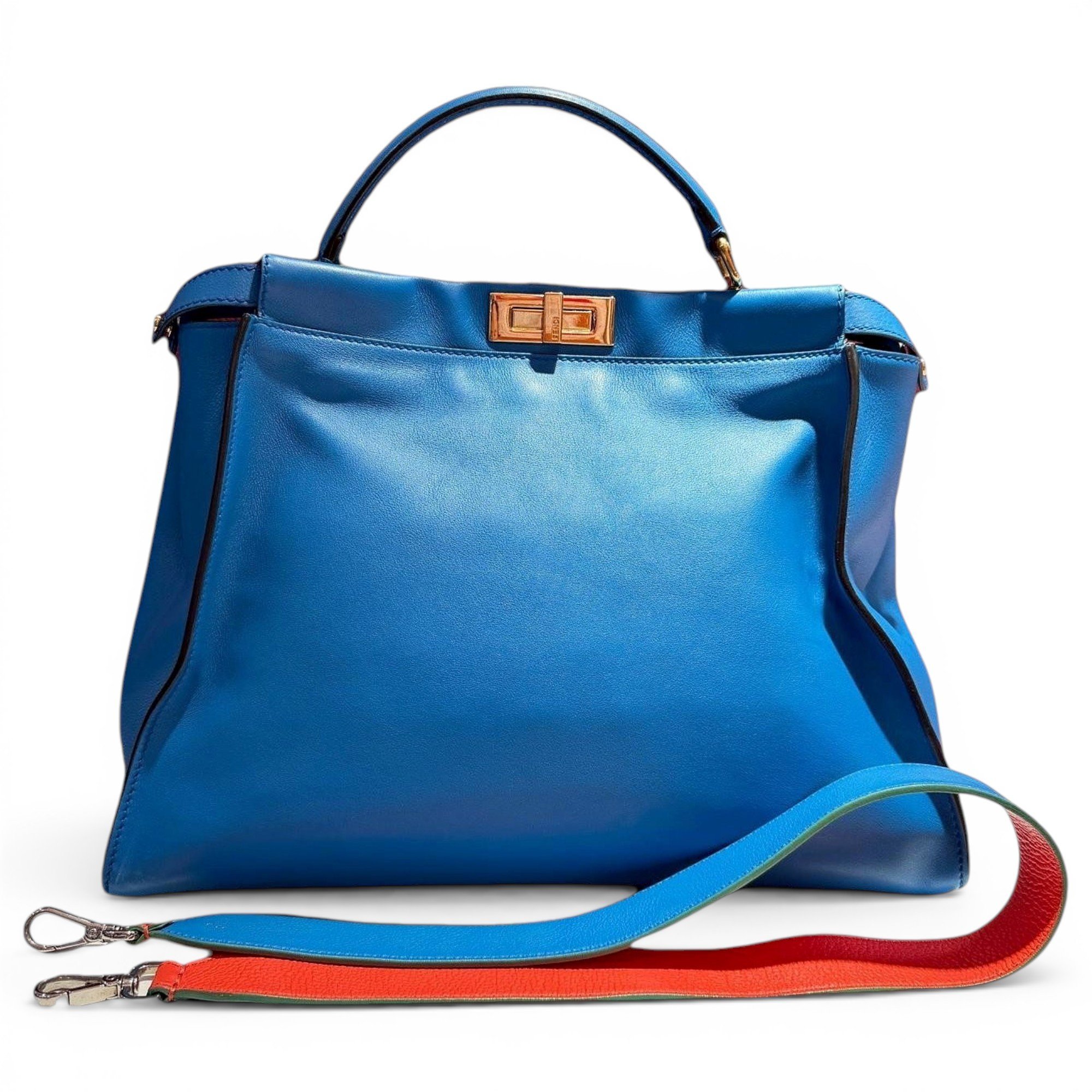 Peekaboo leather handbag