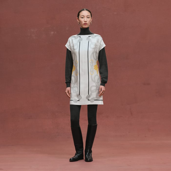 Blanc Nacre "Palefroi Remix" Classic Tunic