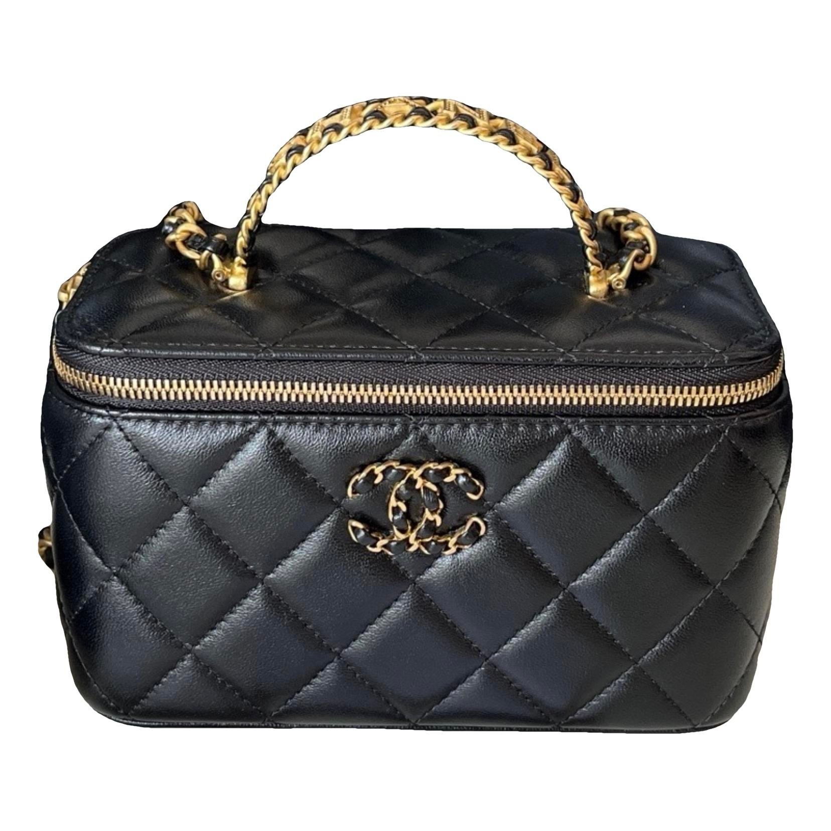 Vanity leather handbag