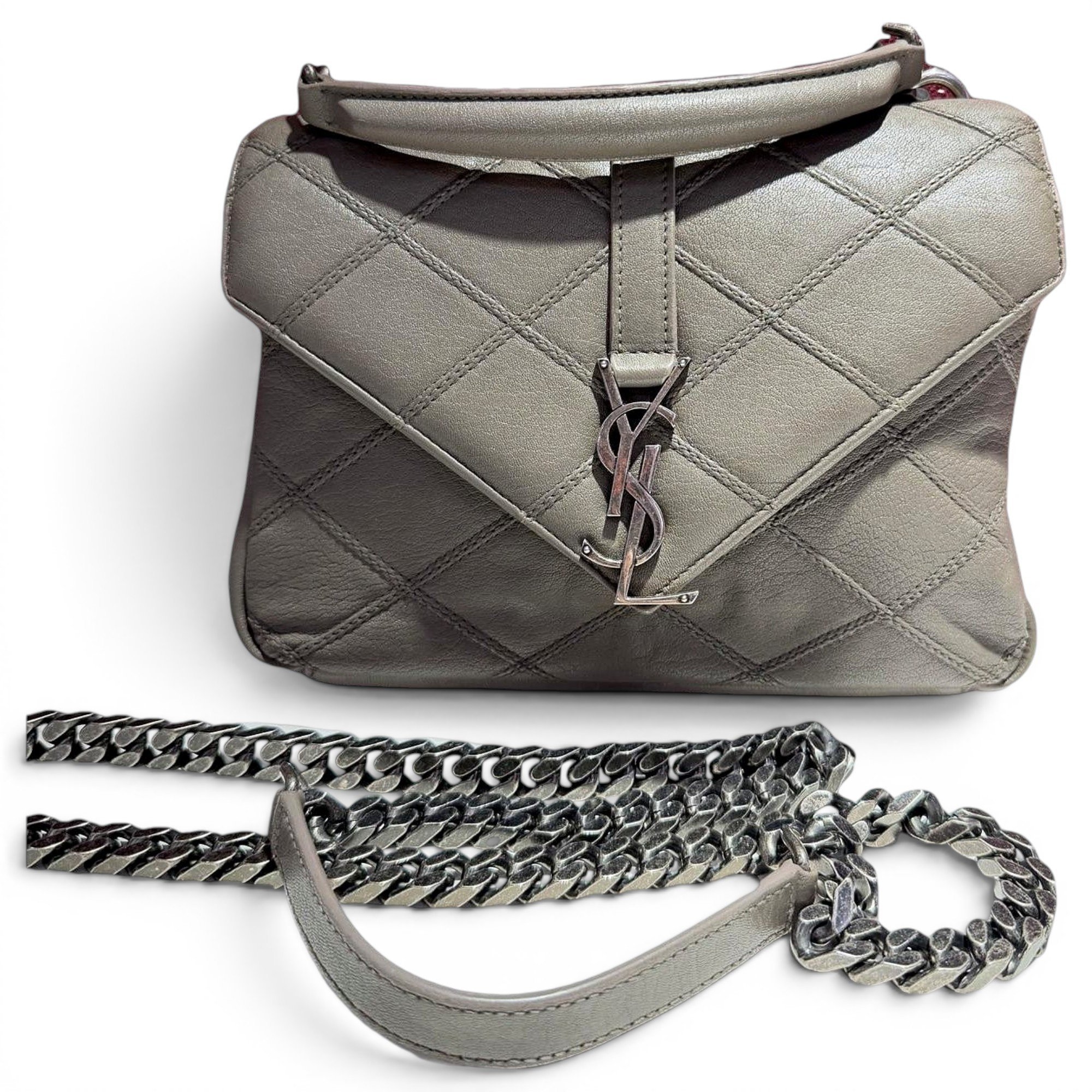 Collége monogramme leather handbag