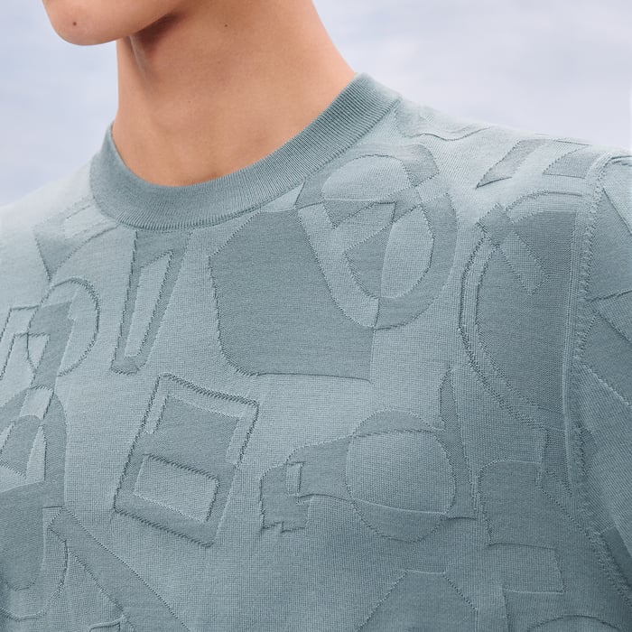 Eucalyptus "Fragments Equestres" Crewneck Sweater