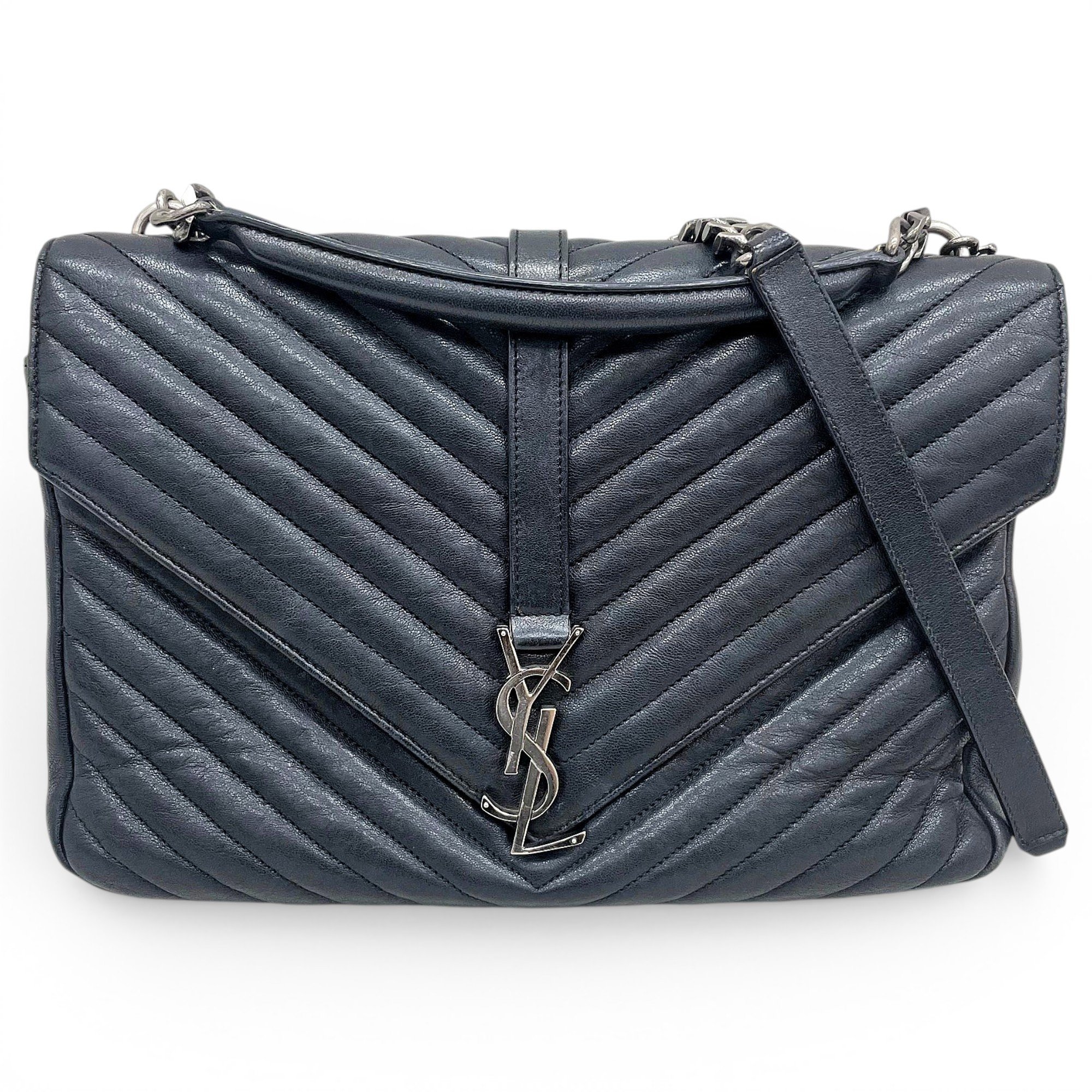 Collége monogramme leather handbag
