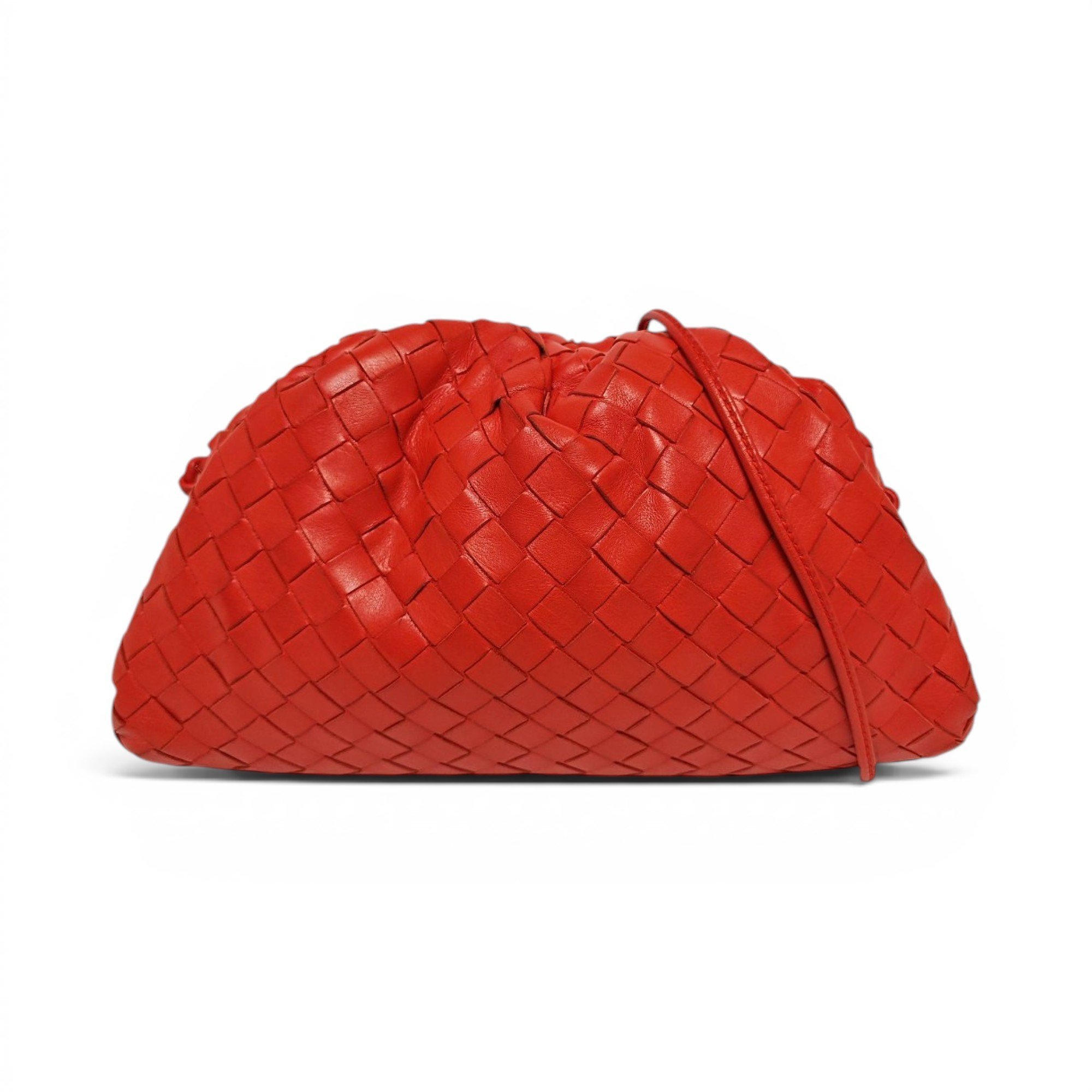 Pouch leather handbag