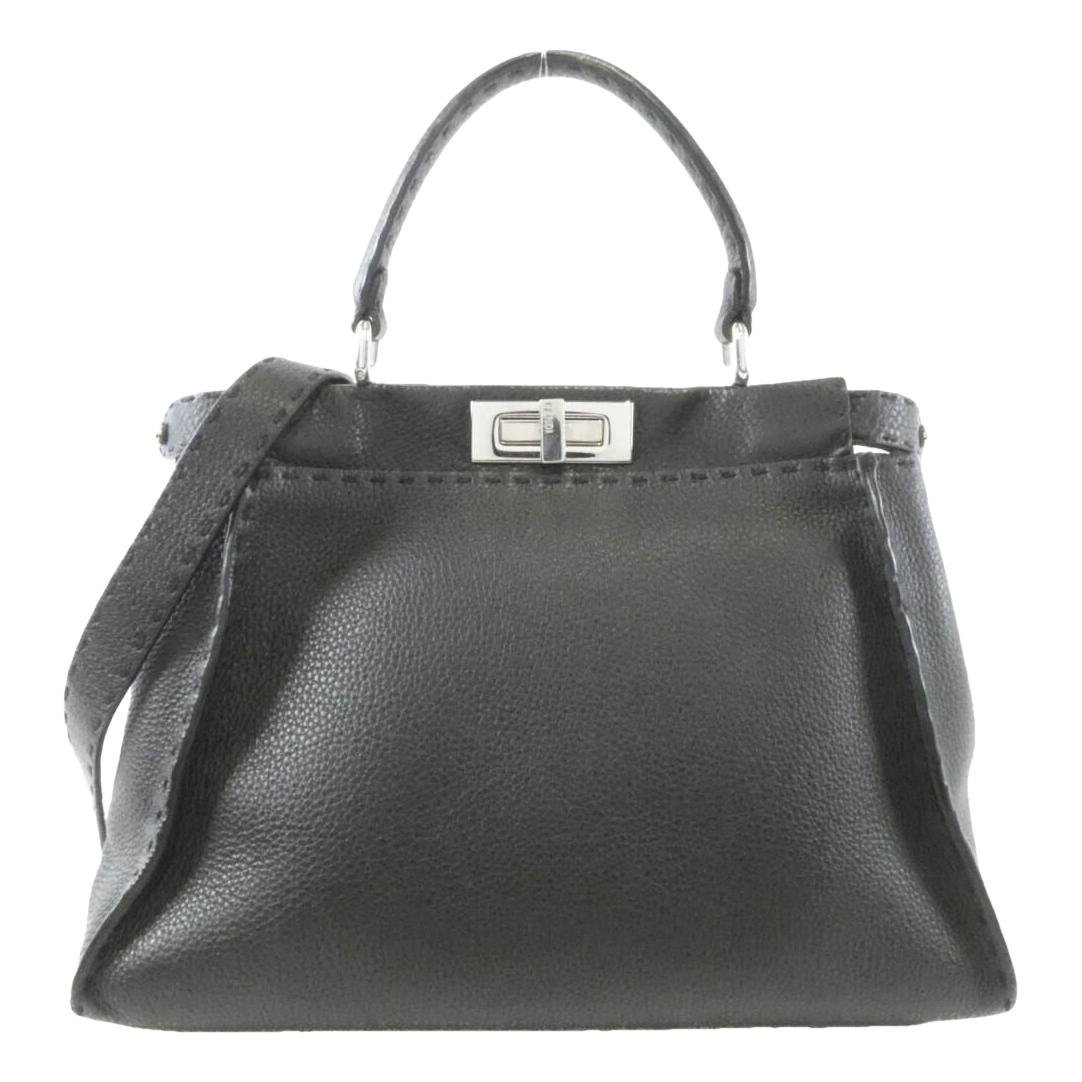 Peekaboo leather handbag
