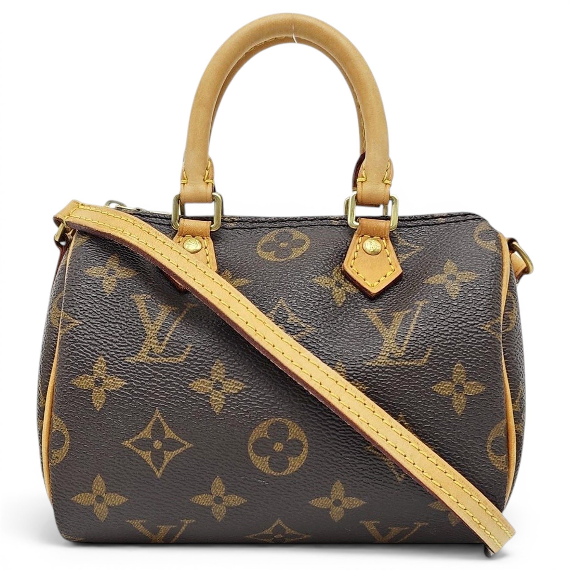 Nano Speedy / Mini HL leather handbag