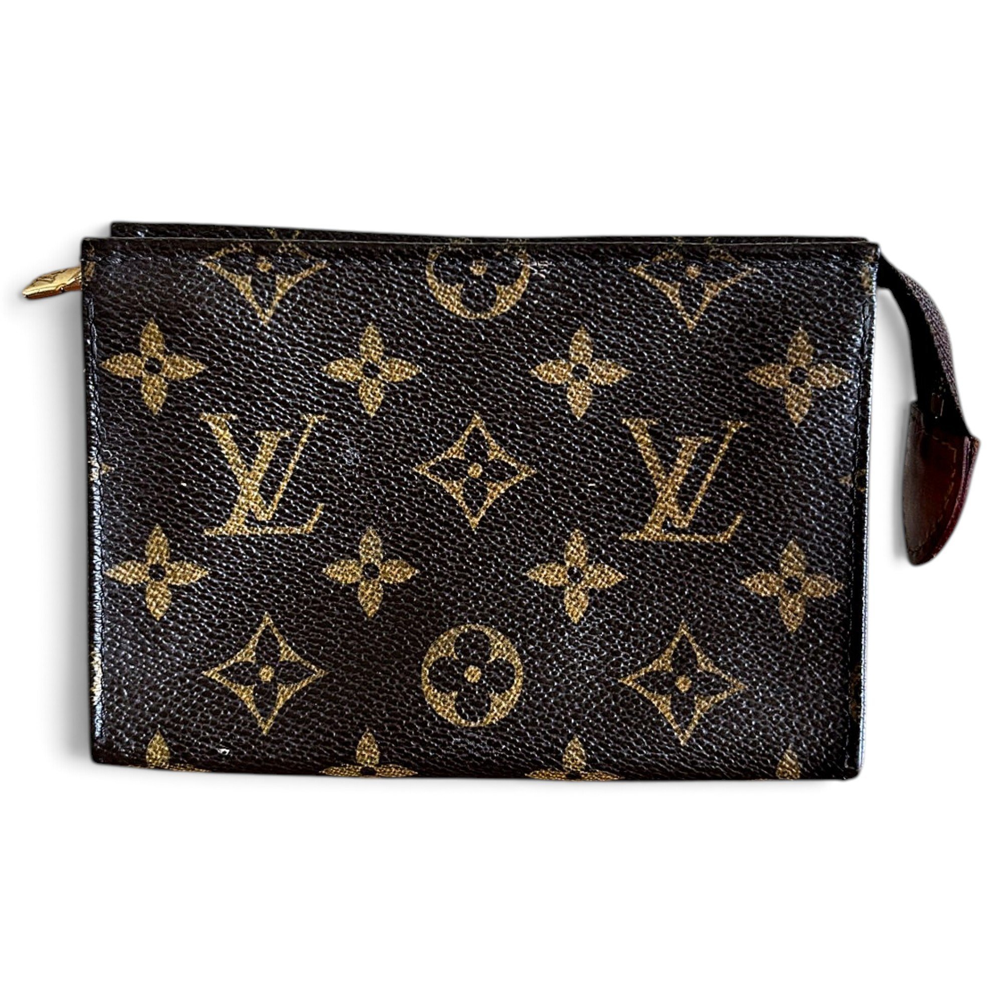 Leather clutch bag