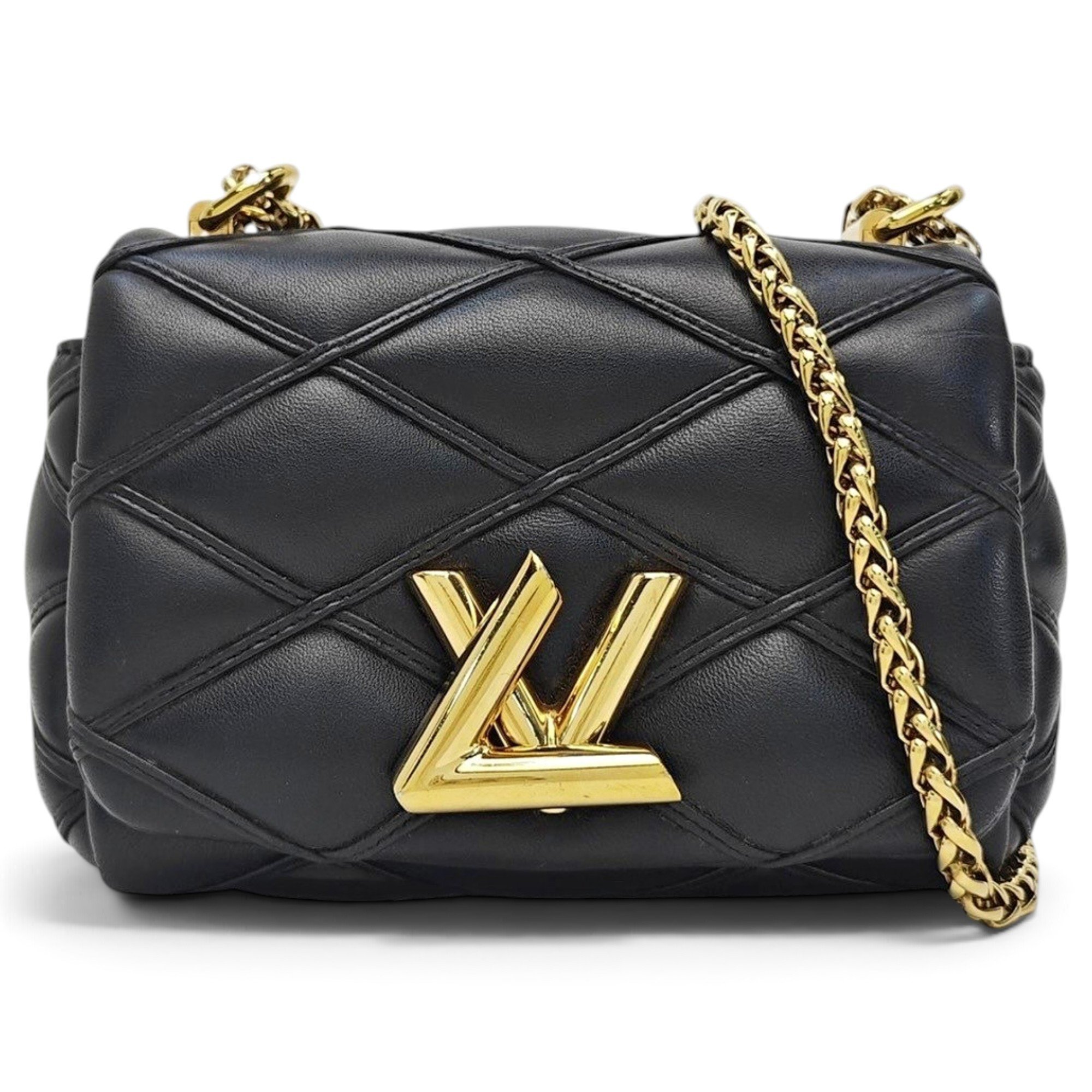 Twist leather handbag