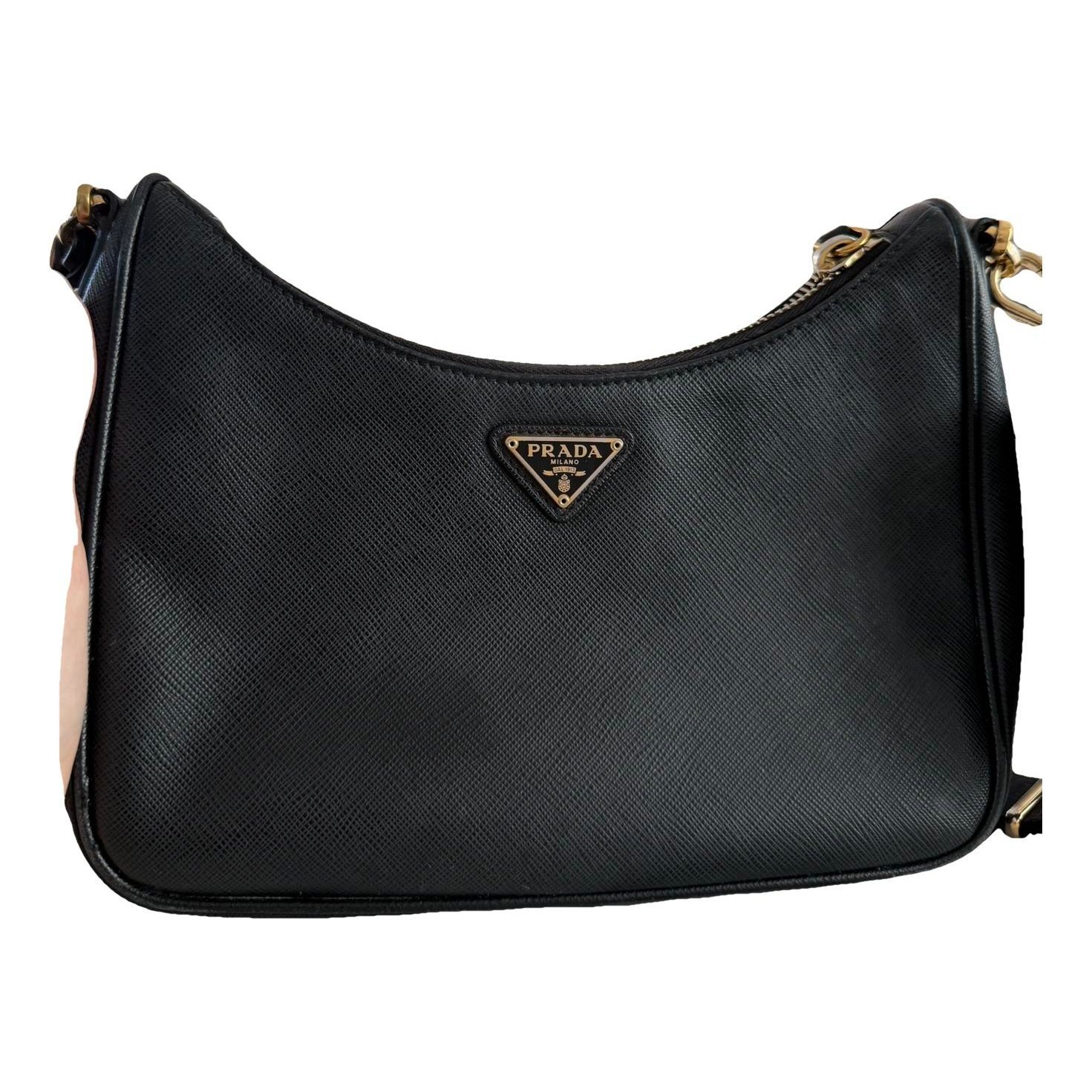 Re-edition leather handbag