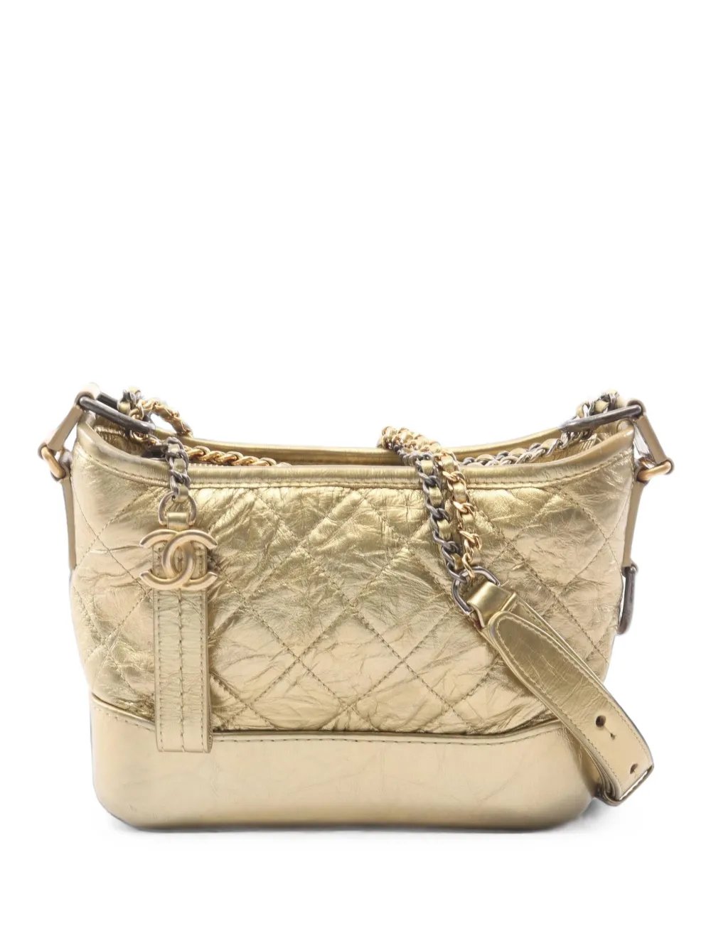 2018 small Gabrielle logo-charm shoulder bag