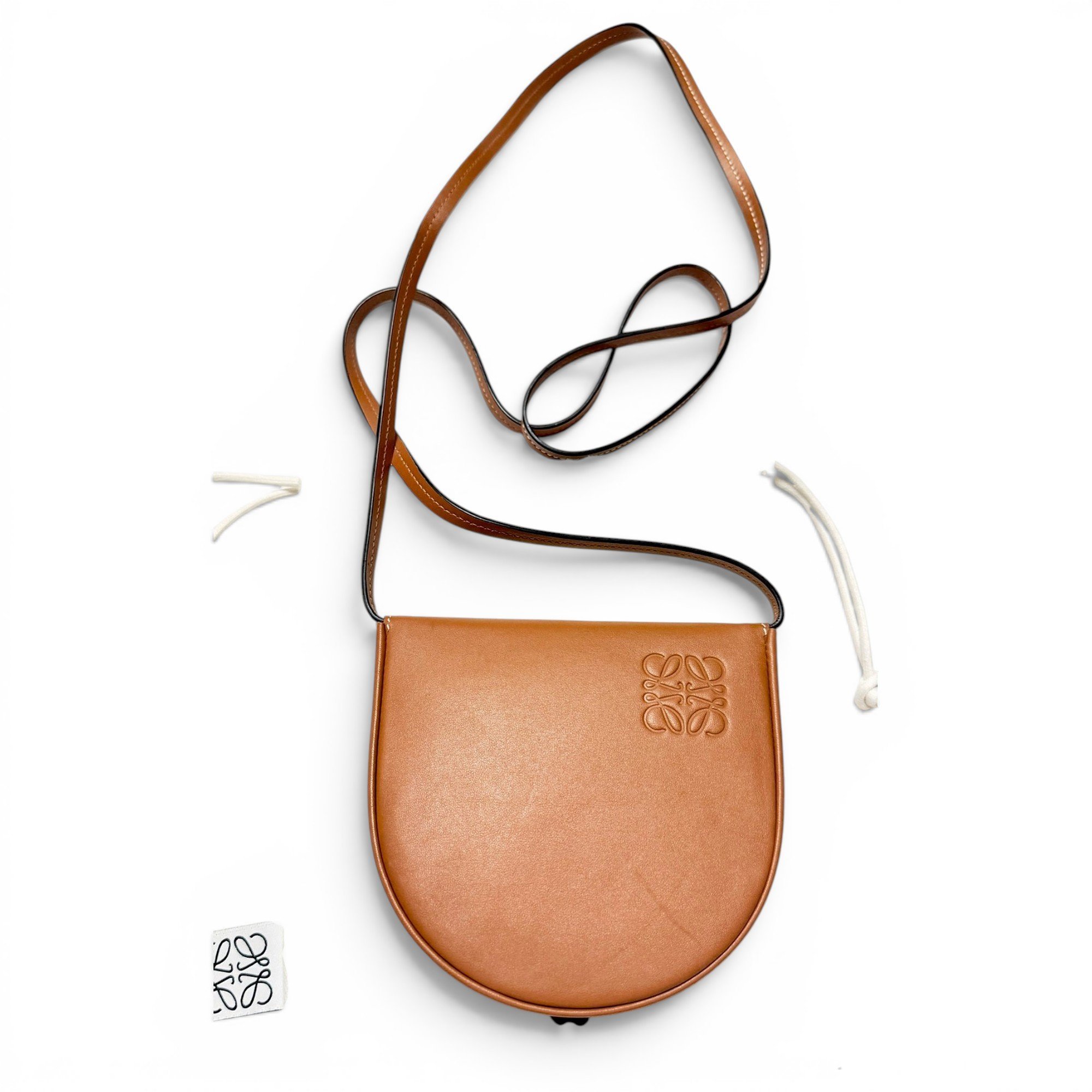 Heel leather mini bag