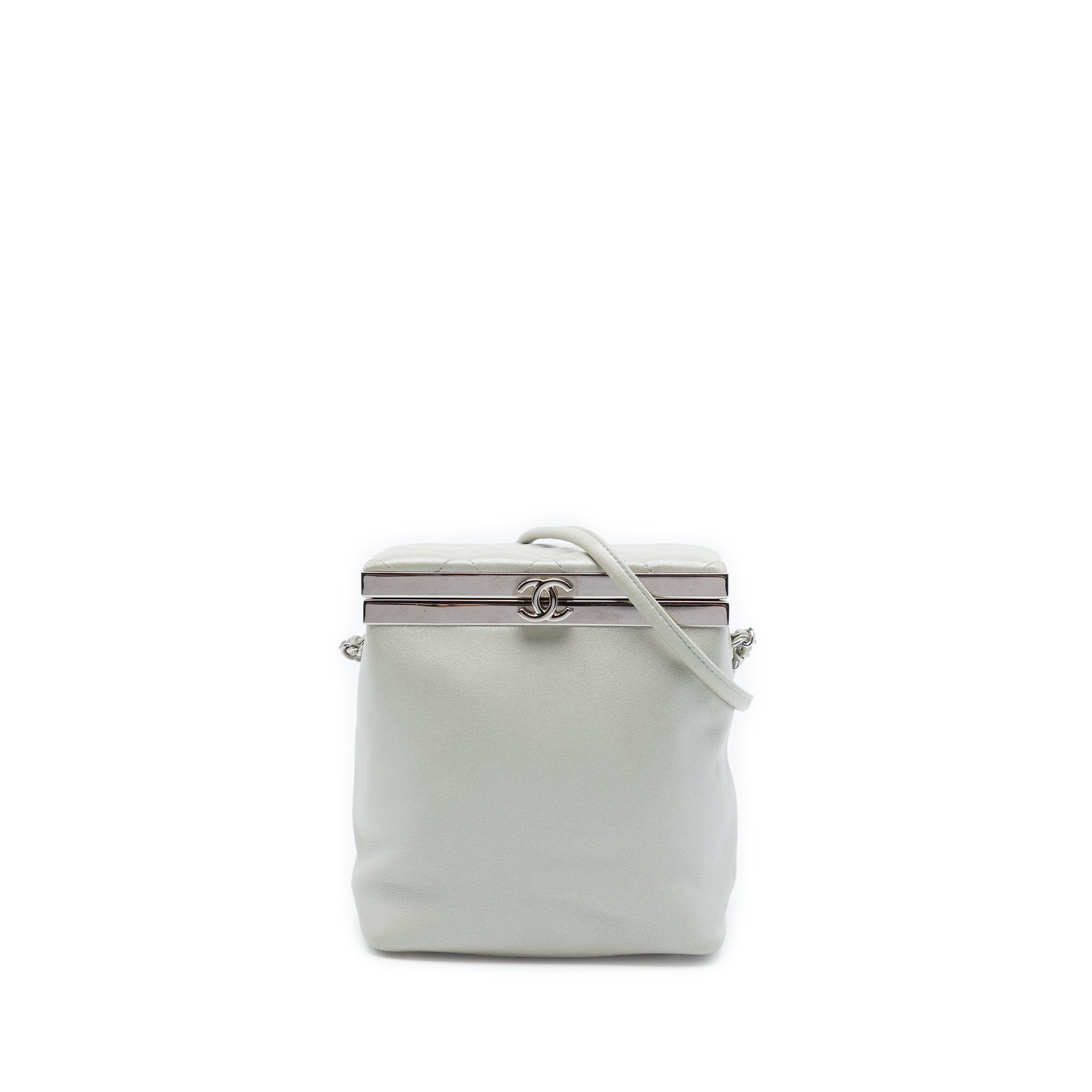 Vanity leather handbag