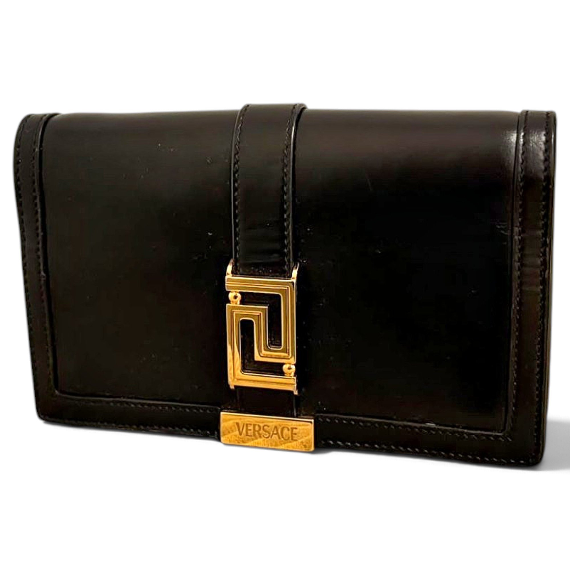 Versace Greca Goddess leather handbag