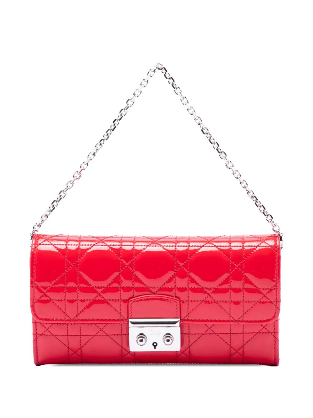 2014 Patent Cannage Miss Dior Wallet on Chain handbag