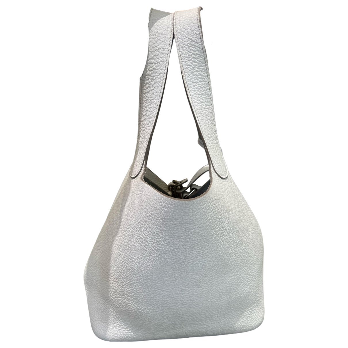 Picotin leather tote